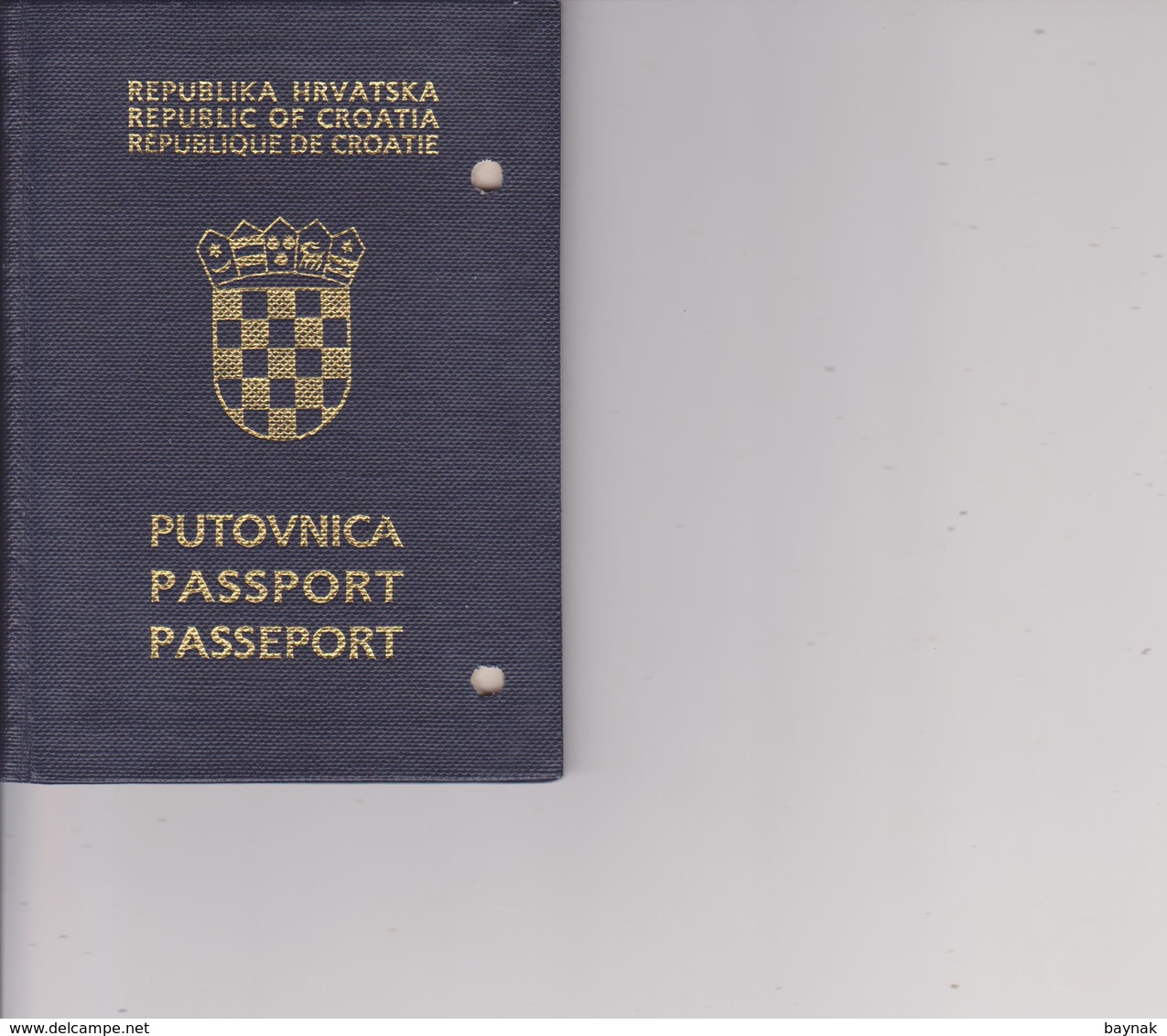 C74  --  PASSPORT  --   CROATIA  --   I. MODEL 1992  --  YOUNG MAN  --  23 YEAR - Documents Historiques