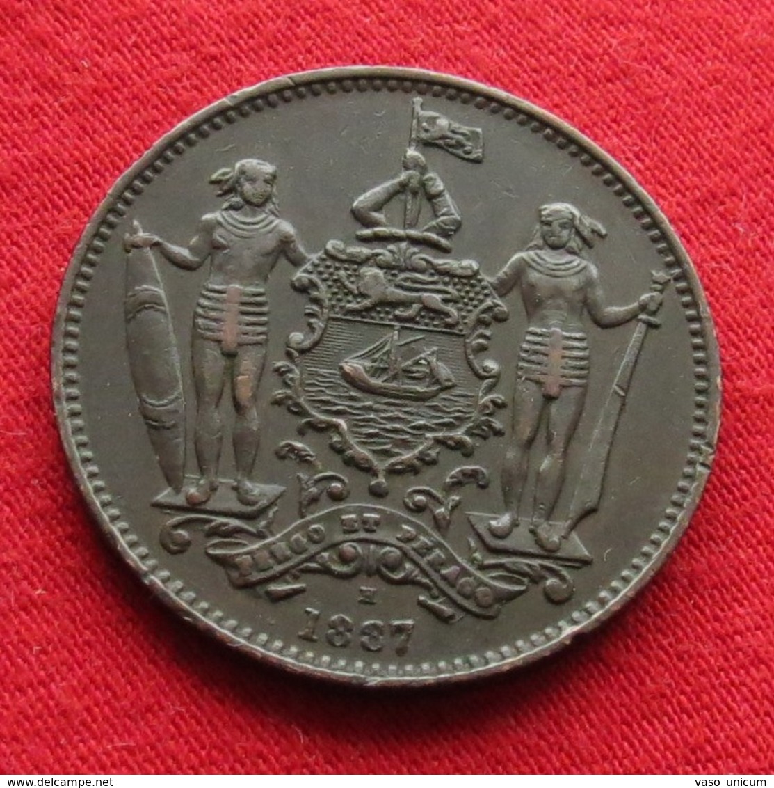 British North Borneo 1 Cent 1887 #0 - Otros – Asia
