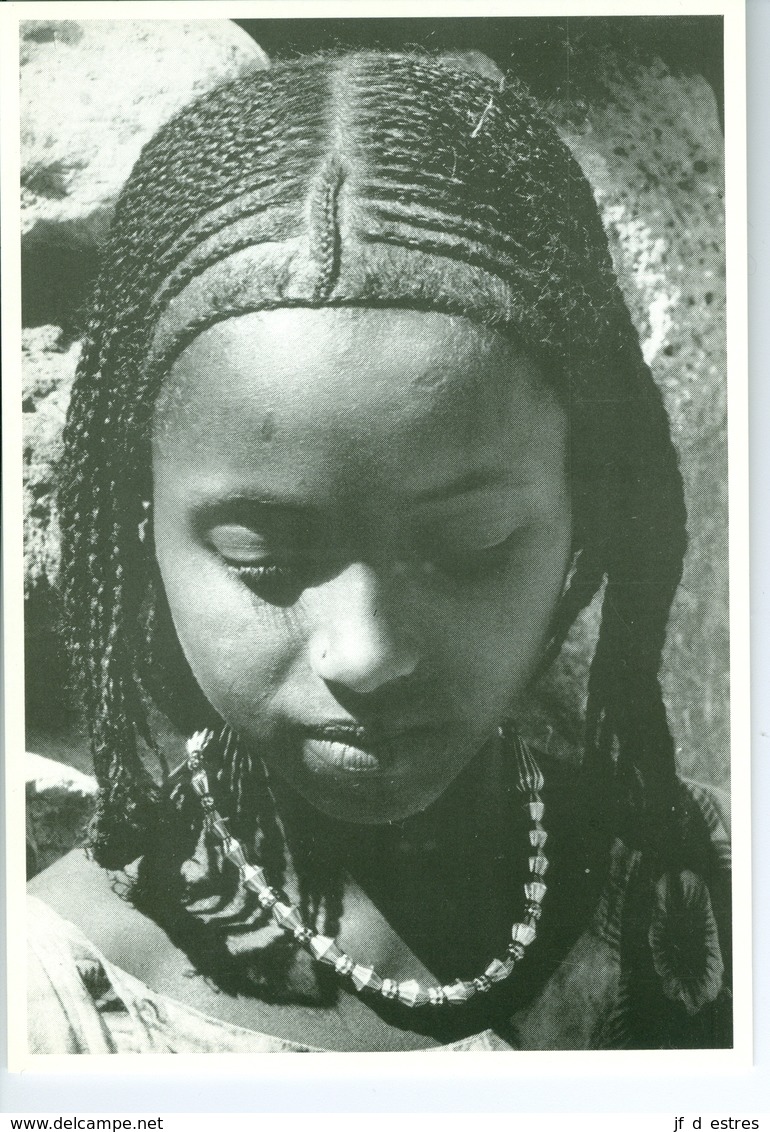 CP Djibouti Jeune Fille Afar, Vers 1980 Photo Vivant Univers PP. Blancs - Djibouti