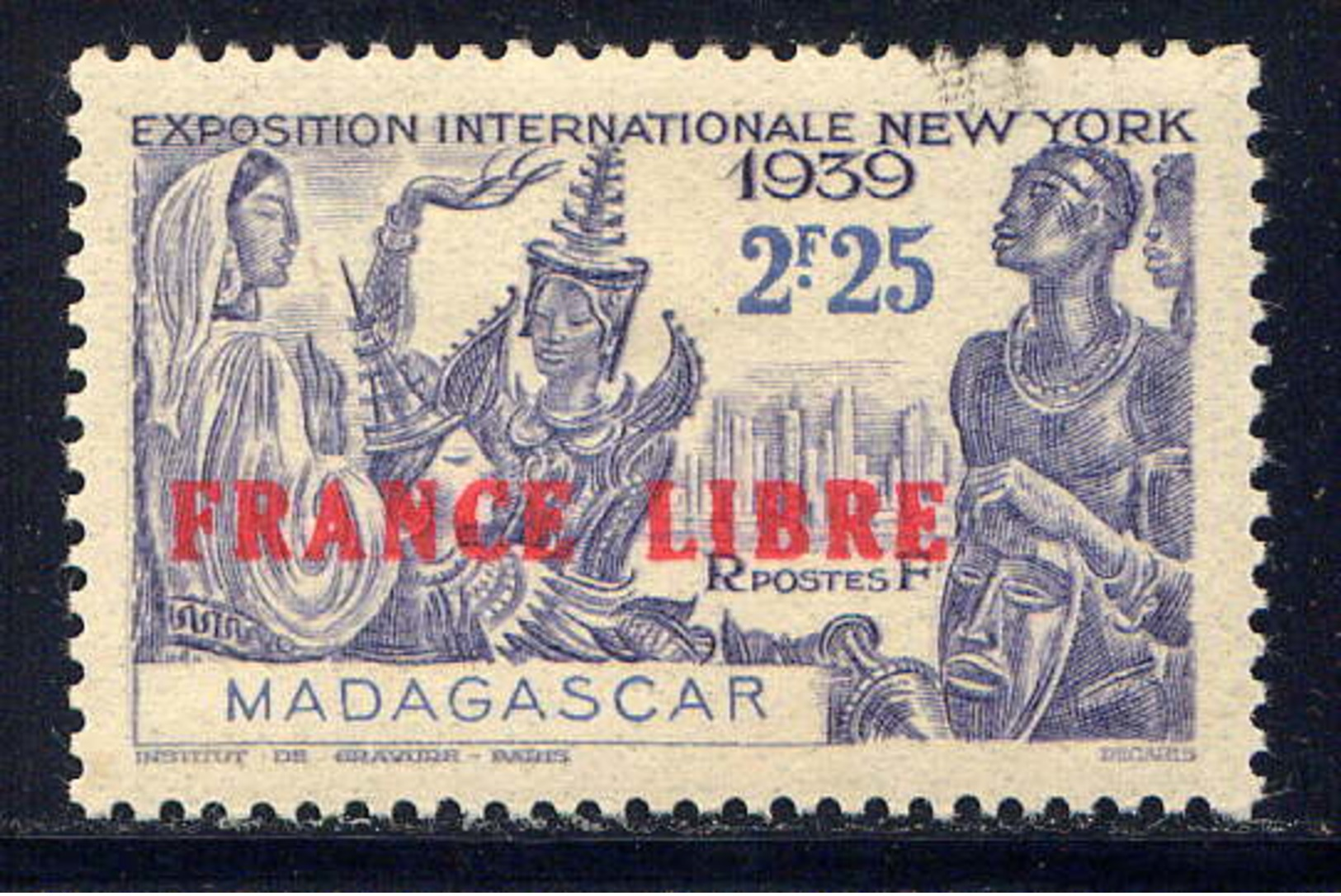 MADAGASCAR - 238* - EXPOSITION INTERNATIONALE DE NEW-YORK / FRANCE LIBRE - Neufs