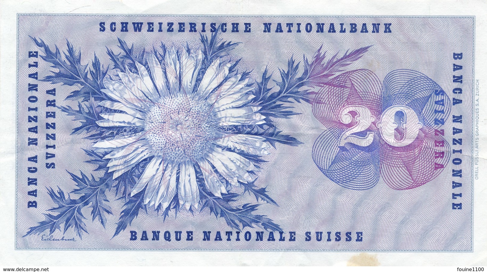 Billet De Banque Suisse 20 Francs 1963 - Suisse