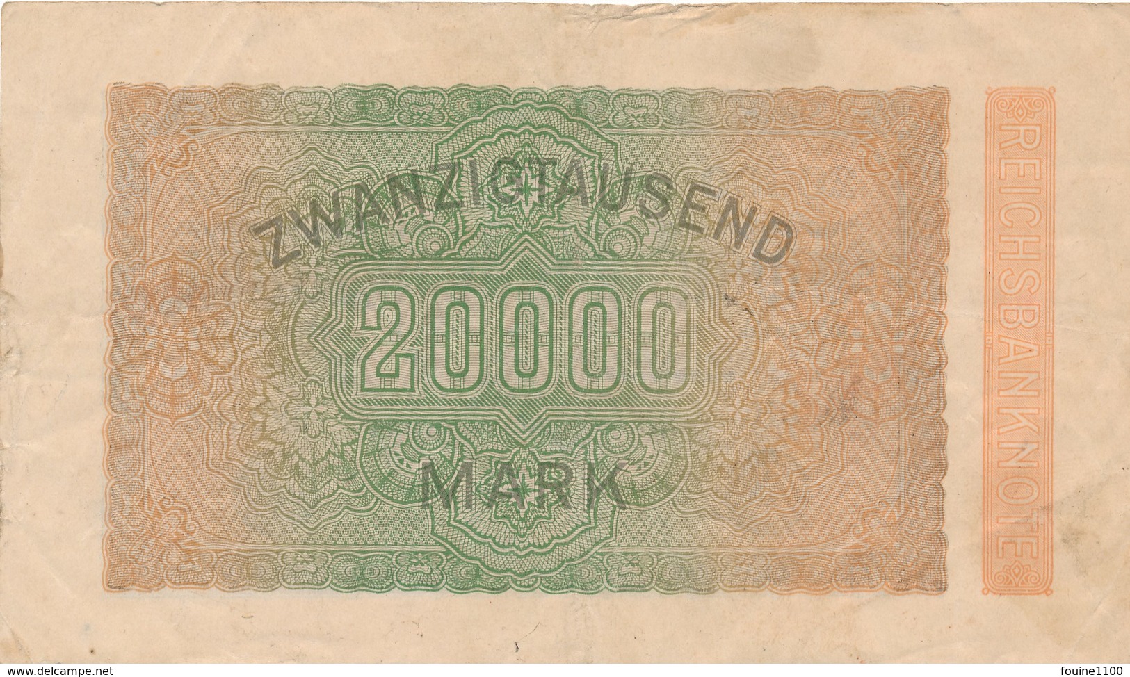 Billet De Banque Allemagne Germany 20000 Mark 20 Februar 1923 - 20000 Mark