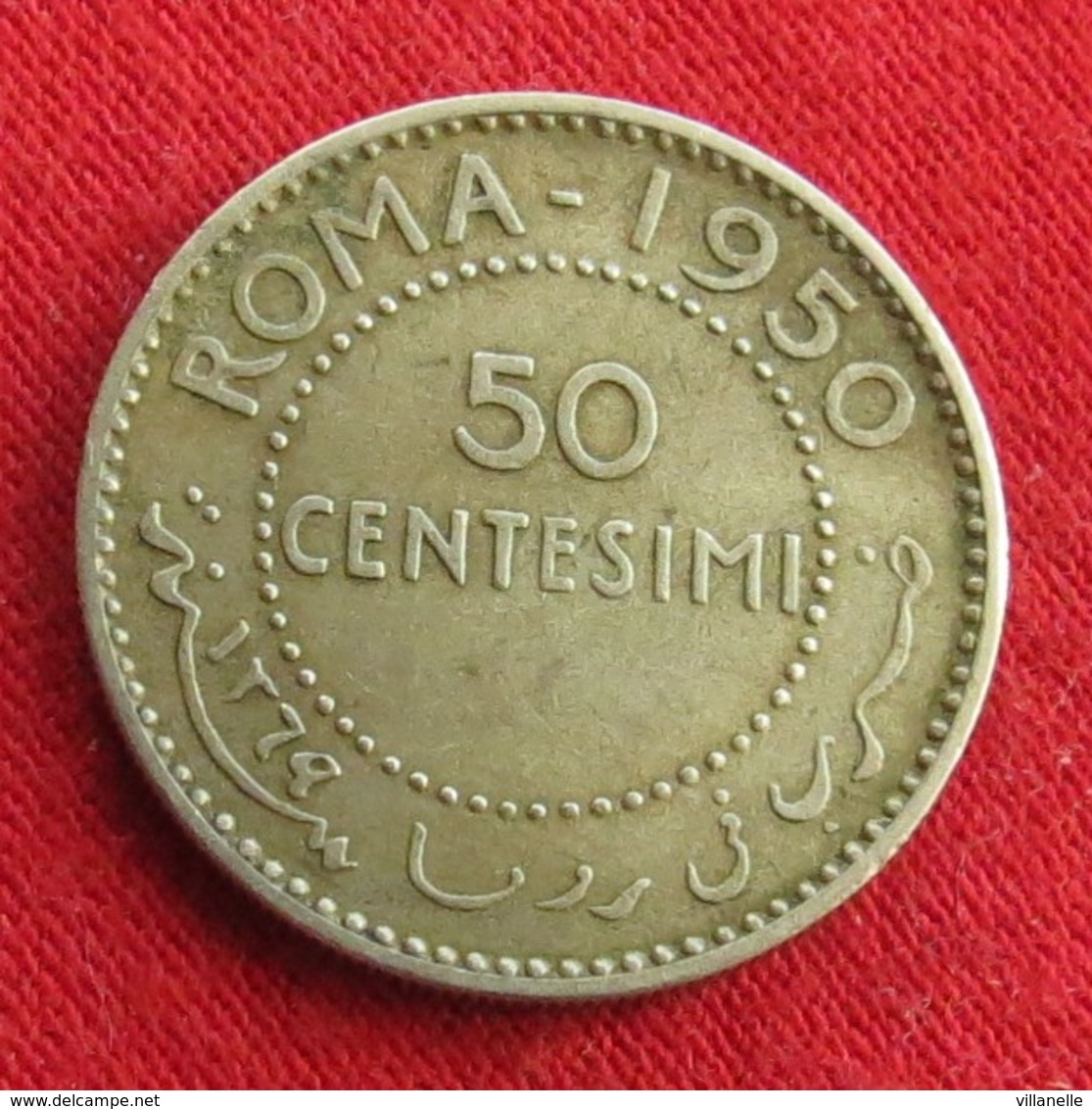 Somália 50 Centesimi 1950 KM# 4 Silver Somalie - Somalie