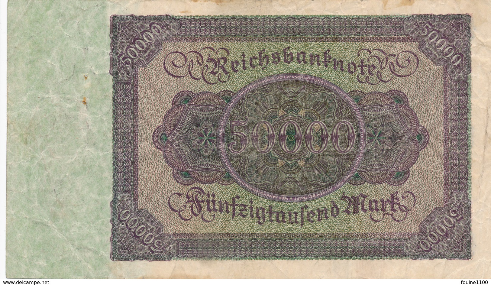 Billet De Banque  Germany ALLEMAGNE 50000 MARK 1922 - 50000 Mark