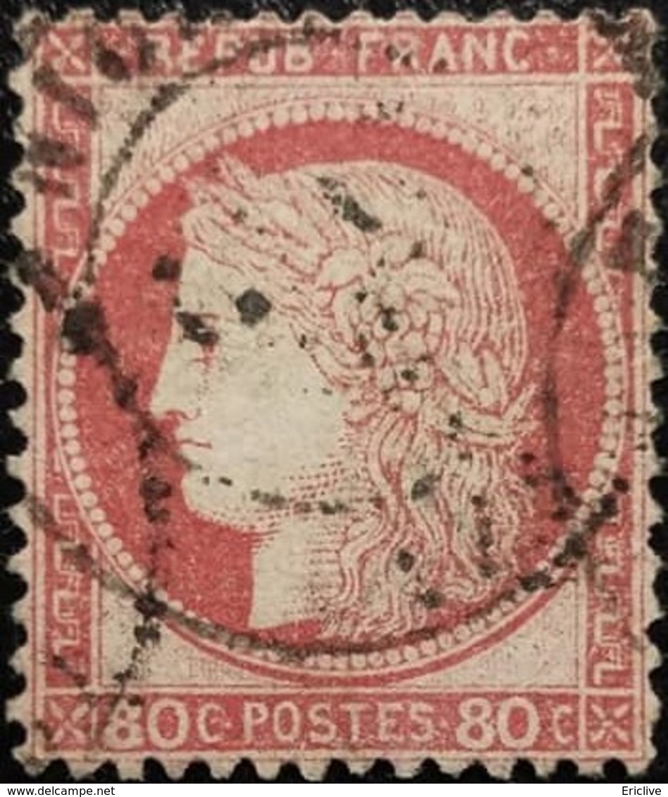 FRANCE Y&T N°57 Cérès 80c Rose. Oblitéré CàD  Niort - 1871-1875 Cérès
