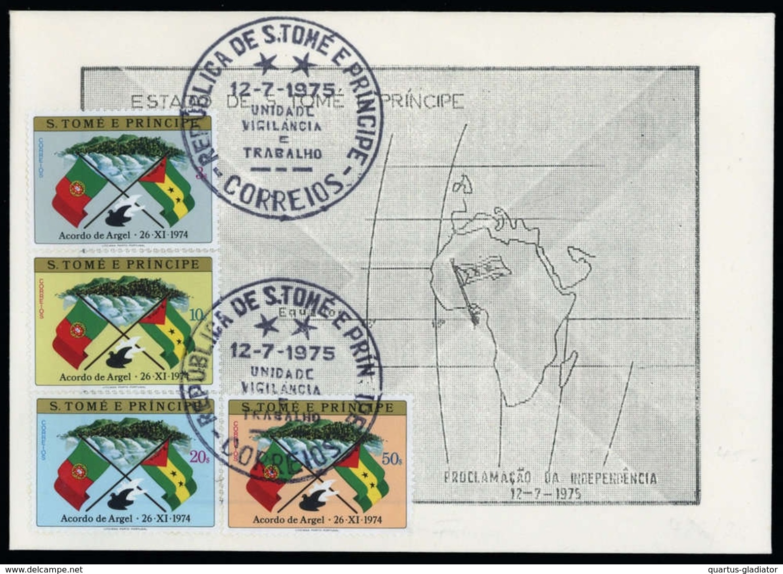 1975, St. Thomas Und Prinzeninseln, 422-25, FDC - São Tomé Und Príncipe