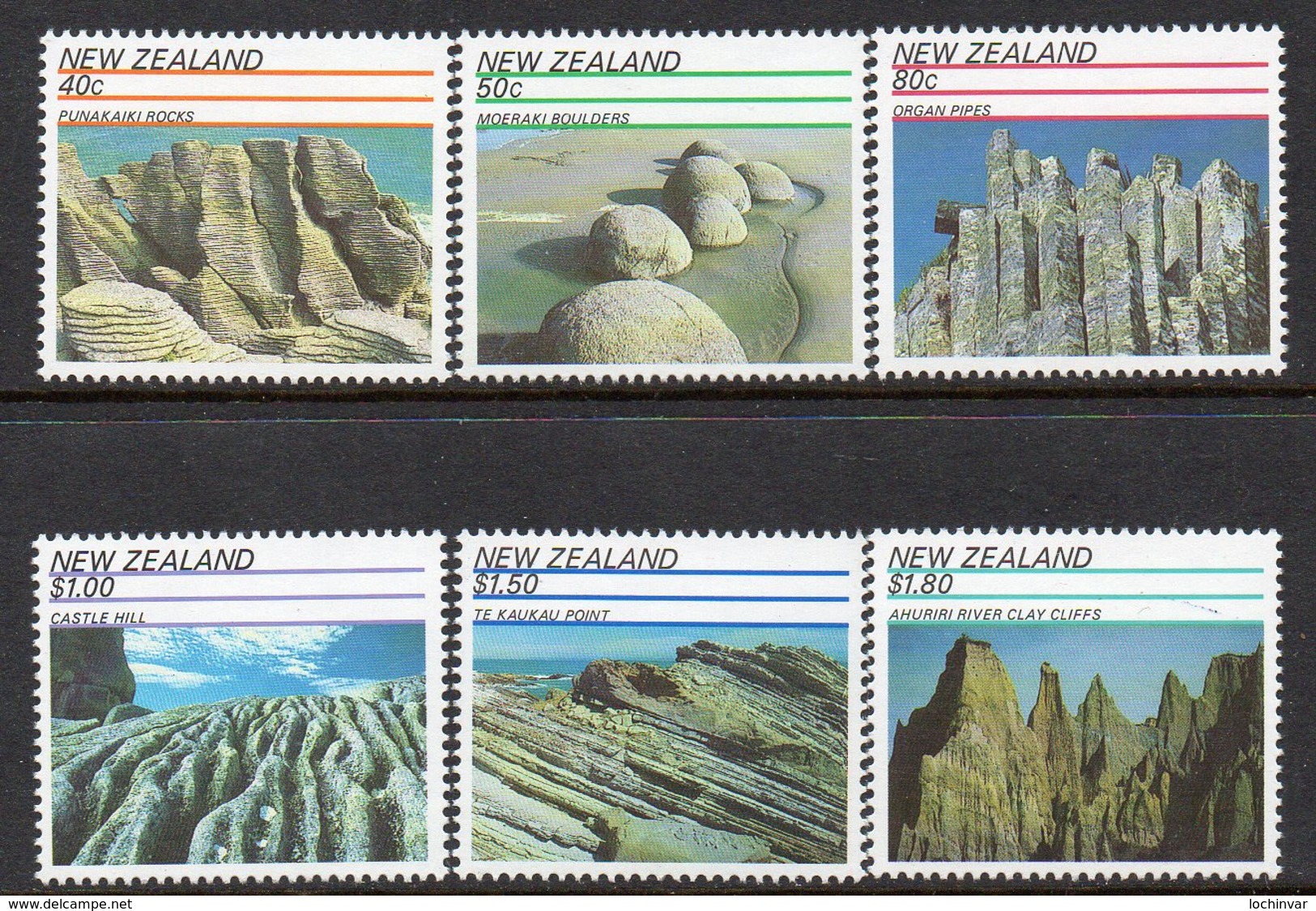 NEW ZEALAND, 1991 SCENIC WONDERS 6 MNH - Unused Stamps