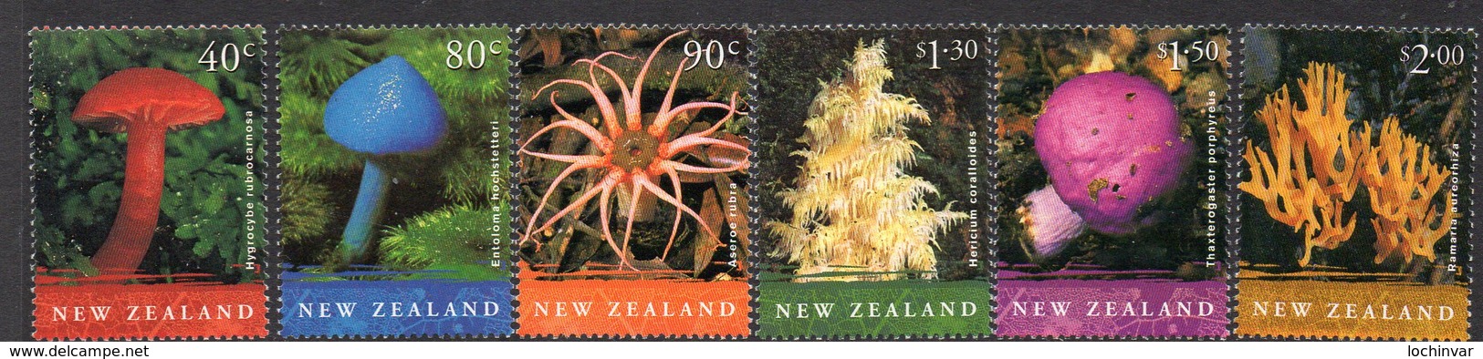 NEW ZEALAND, 2002 FUNGI 6 MNH - Unused Stamps