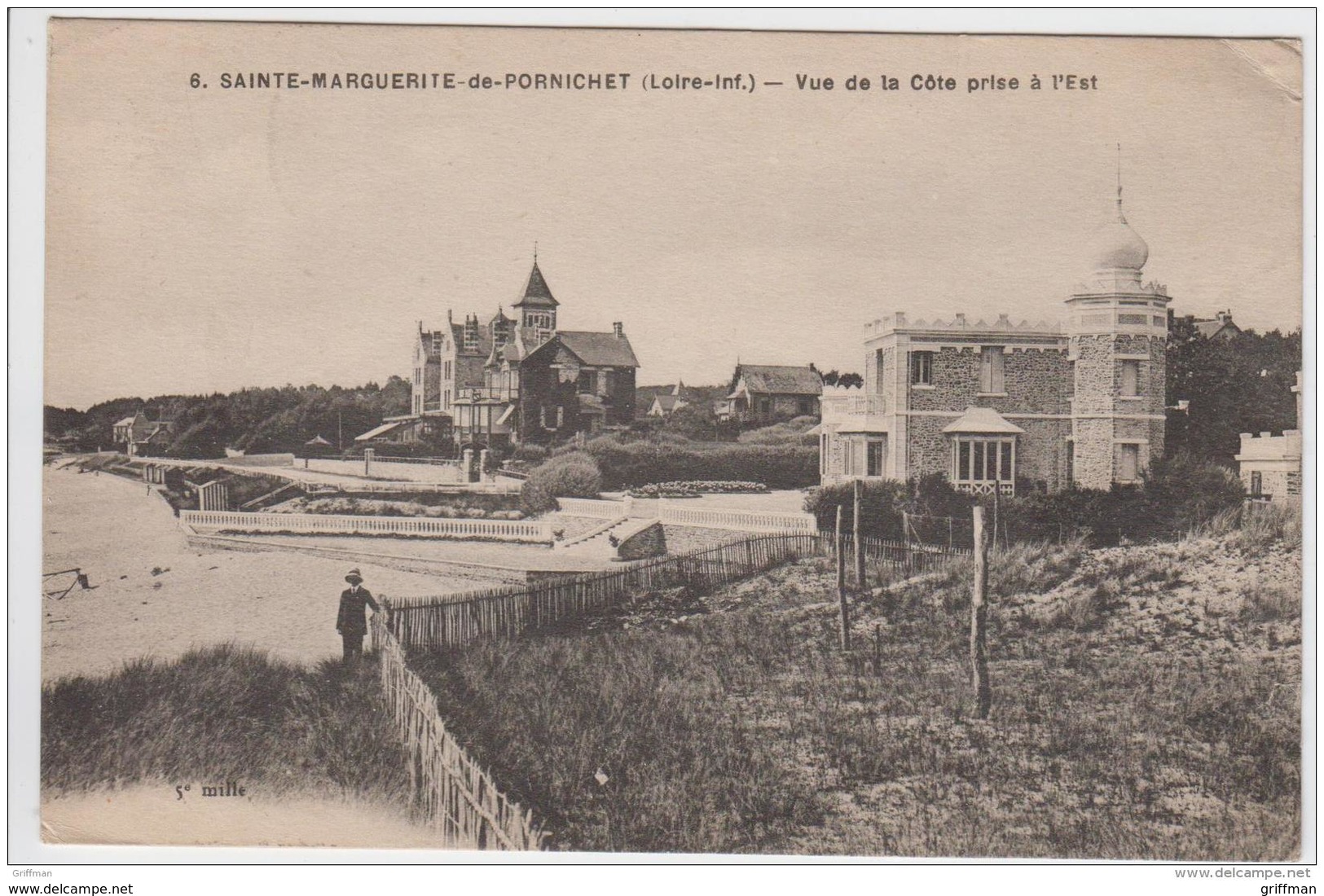 SAINTE MARGUERITE DE PORNICHET VUE DE LA COTE PRISE A L'EST 1913 - Autres & Non Classés