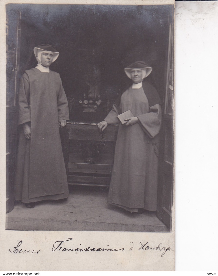 HAUTRAGE Photo Carte Les Soeurs Franciscaines - Saint-Ghislain