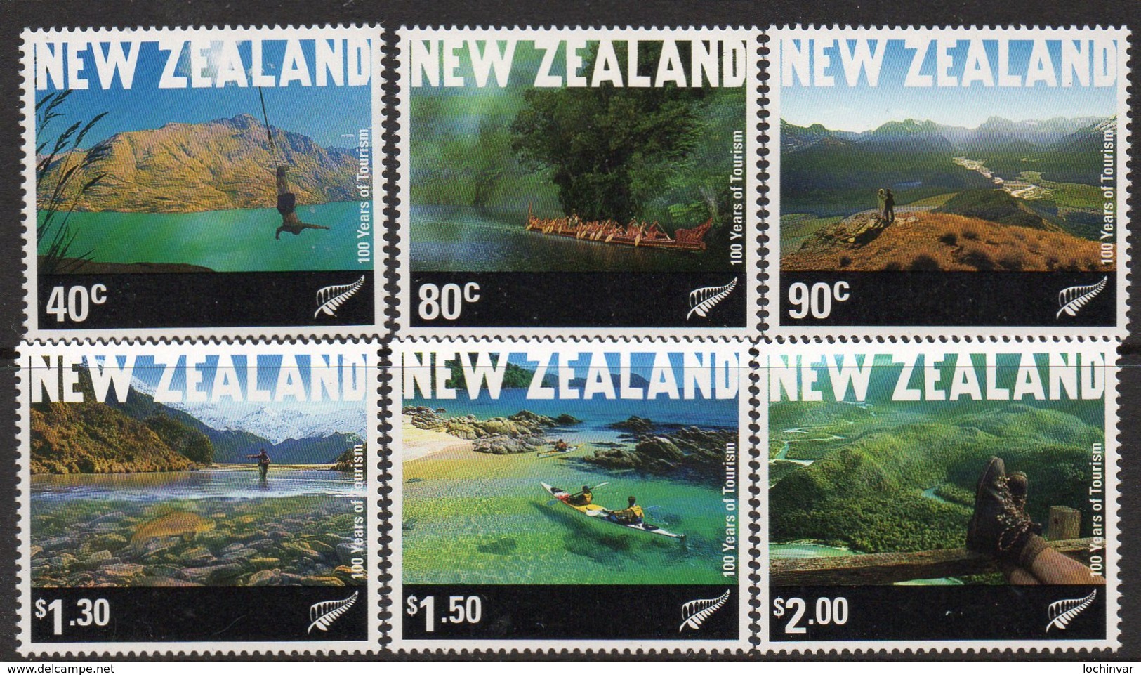 NEW ZEALAND, 2001 TOURISM 6 MNH - Unused Stamps