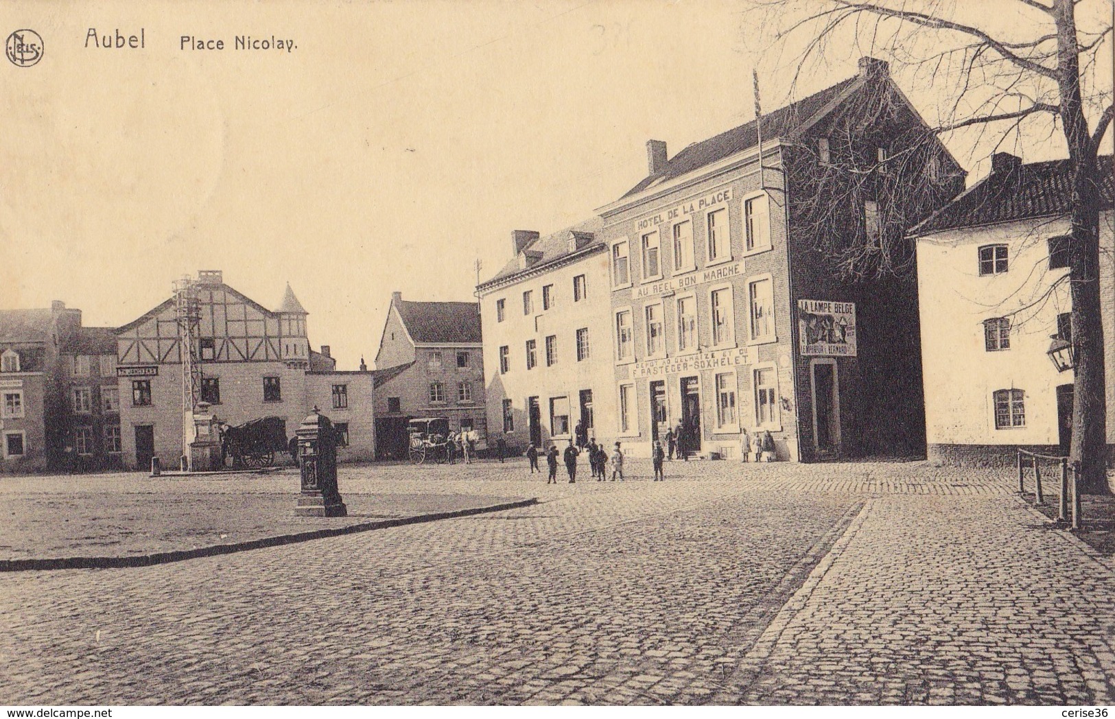 Aubel Place Nicolay Circulée En 1922 - Aubel