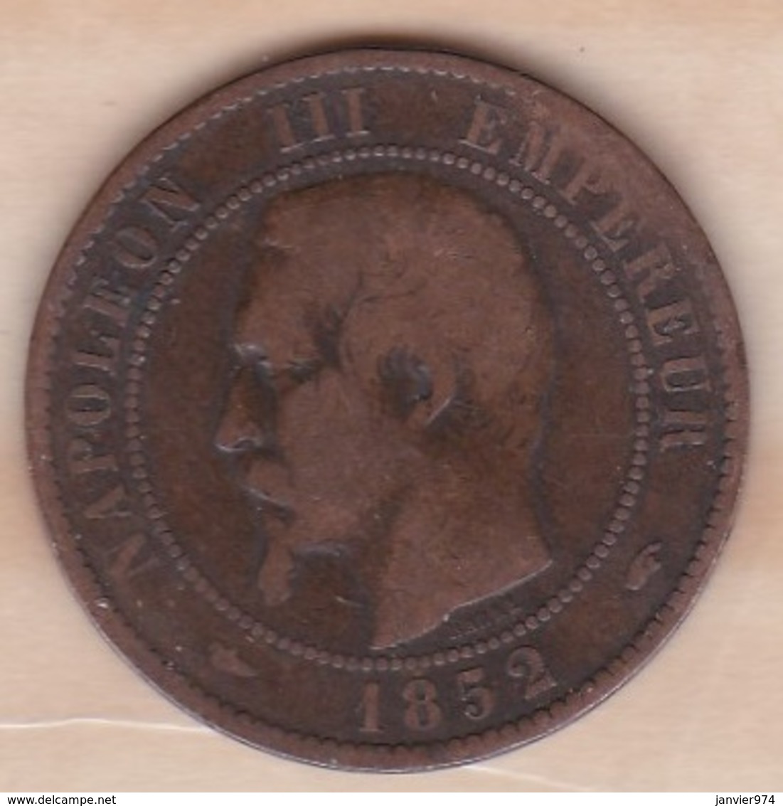 10 Centimes 1852 A Paris , Napoléon III - Autres & Non Classés