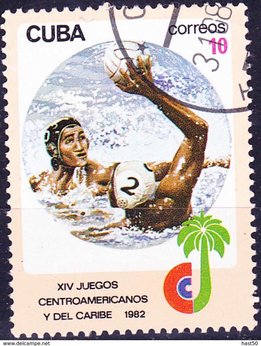 Kuba Cuba - Zentralamerikanische Und Karibische Spiele Wasserball (Mi.Nr.: 2677) 1982 - Gest Used Obl - Used Stamps