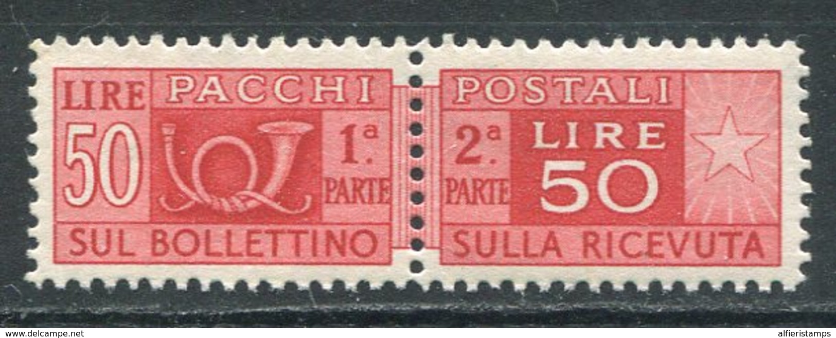 1946/51- P.P.50 LIRE RUOTA- M.N.H.- LUXE !! - Pacchi Postali