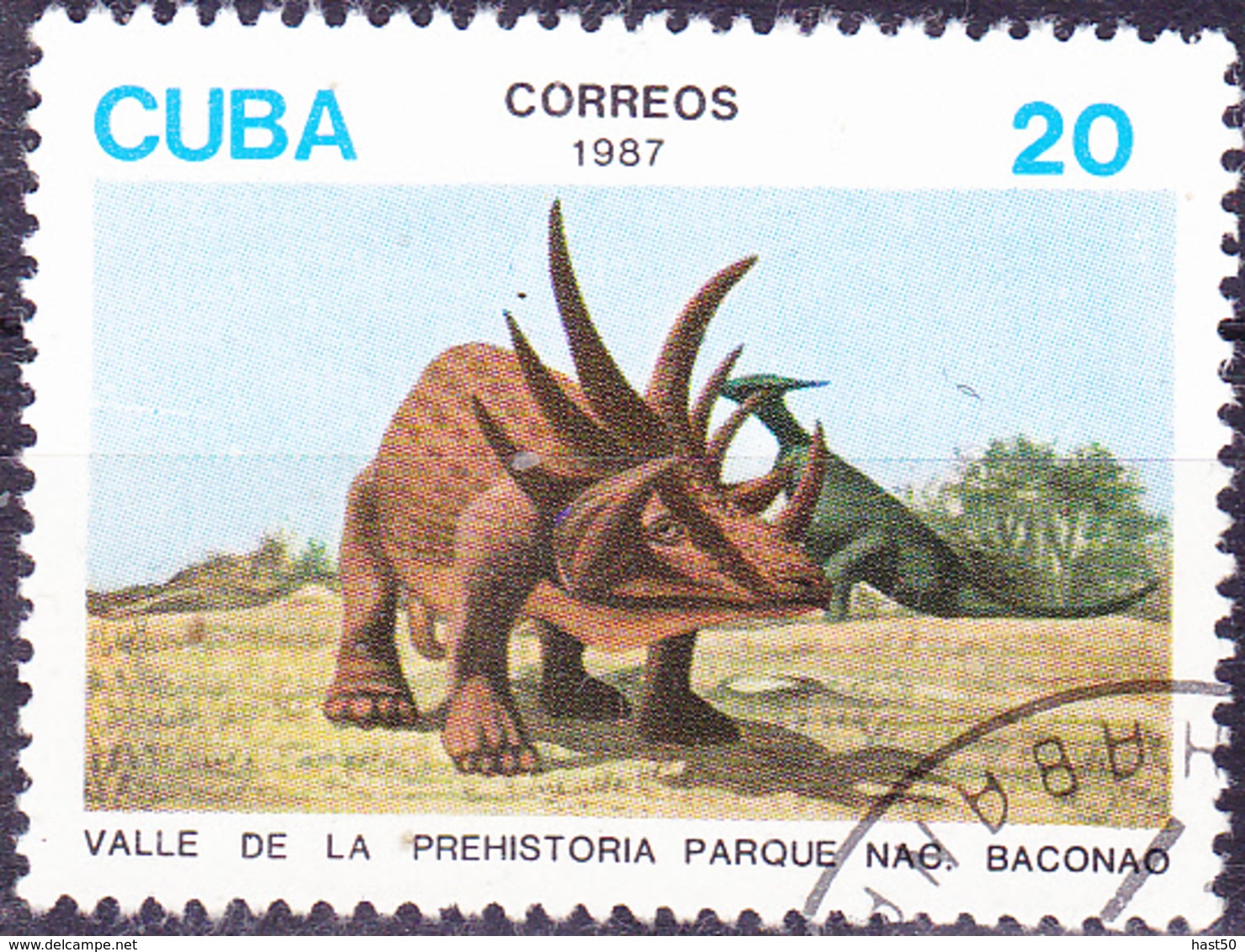 Kuba Cuba - Modelle Prähistorischer Tiere Im Baconao-Nationalpark (Mi.Nr.: 3112) 1987 - Gest Used Obl - Used Stamps