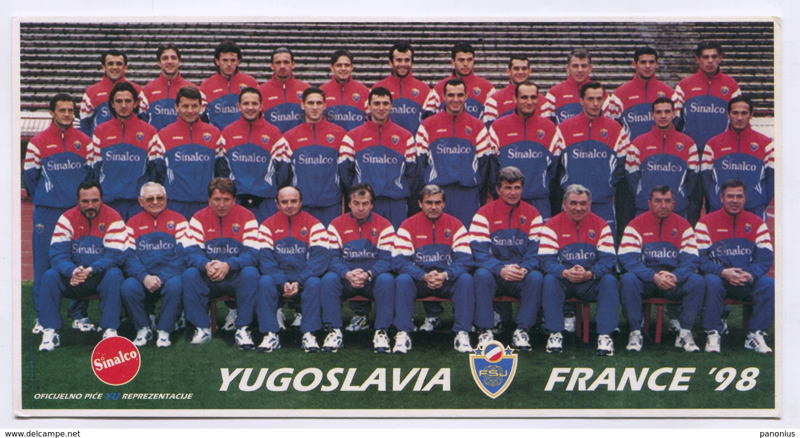 FOOTBALL / SOCCER / FUTBOL / CALCIO - YUGOSLAVIA NATIONAL TEAM, FRANCE 98 - Calcio