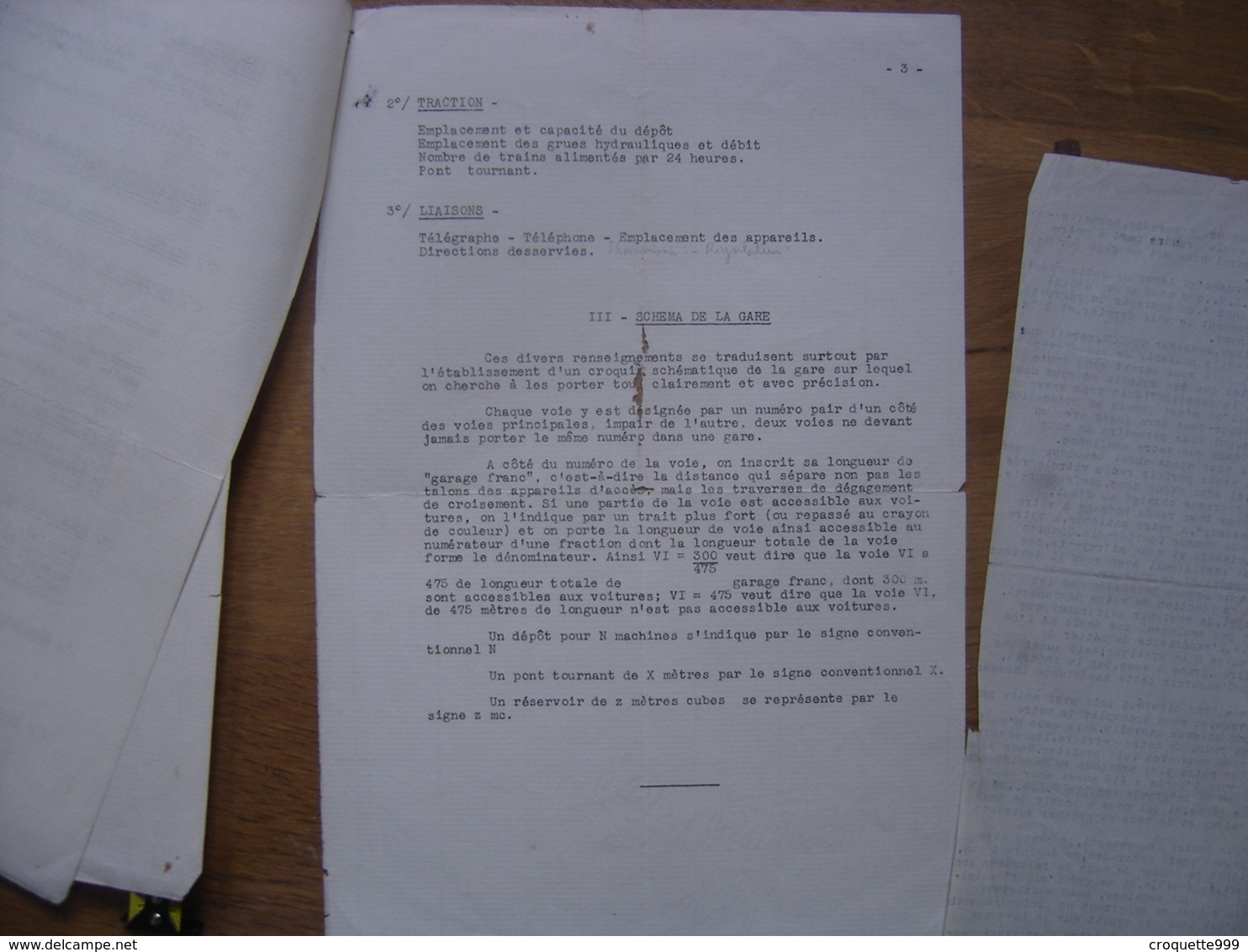 1938 Lyon MEMENTO RECONNAISSANCE DE GARE Besoin Militaire CHEMIN DE FER TRAIN Militaria - Other Plans