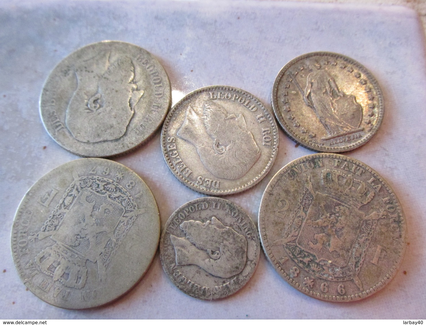 Lot De 6 Pieces De Monnaie Ancienne - Vrac - Monnaies