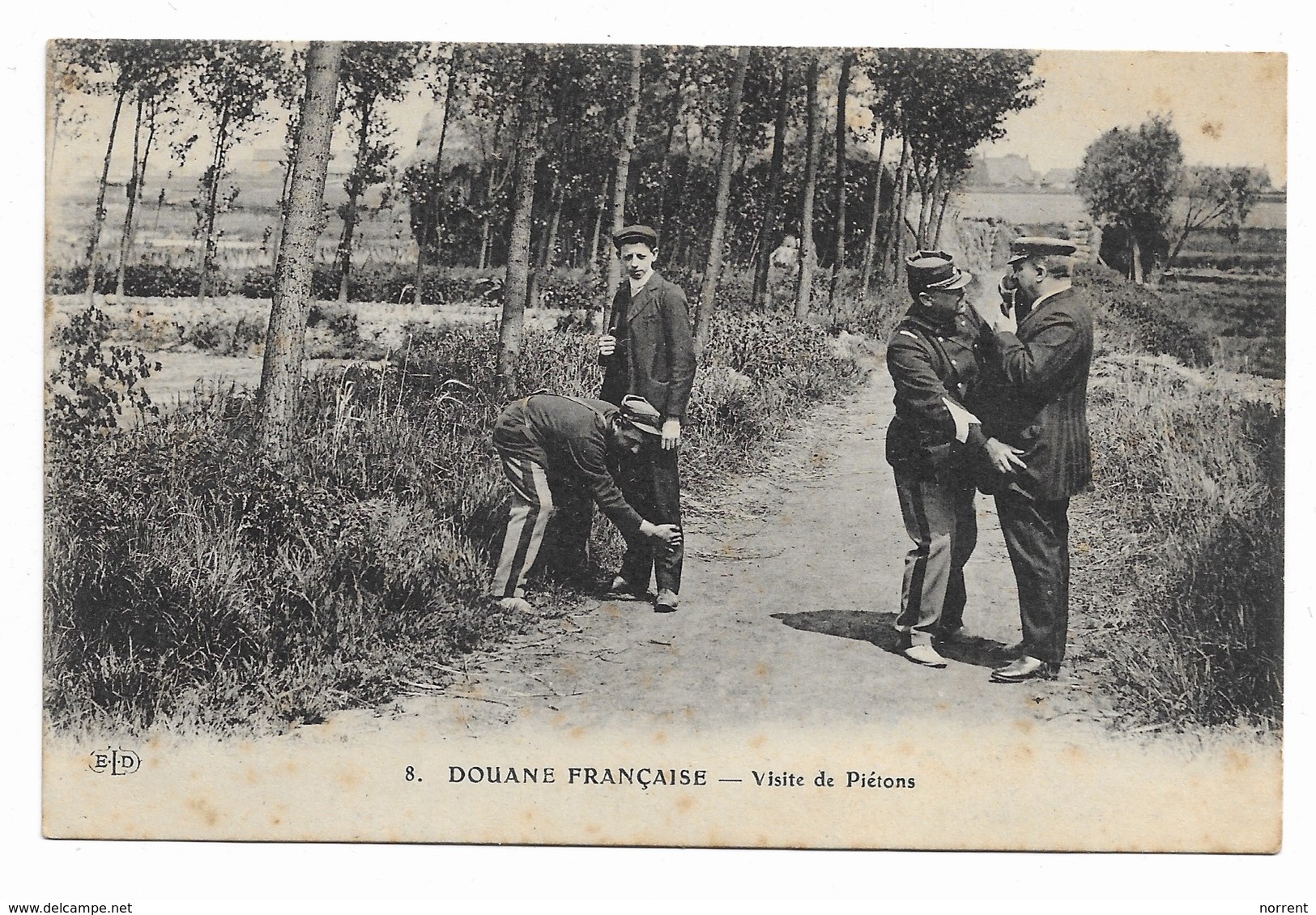 DOUANE FRANCAISE Visite De Piétons - Douane