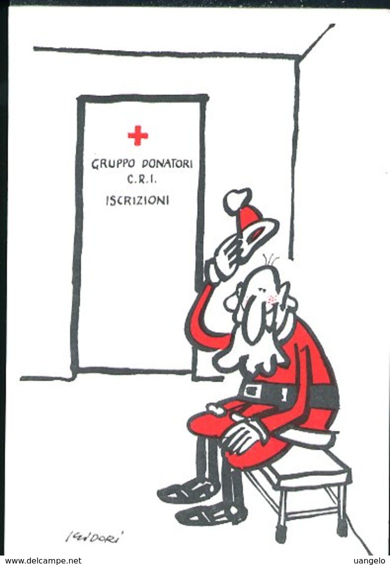 WD234 CROCE ROSSA ITALIANA , GRUPPO DONATORI , ILLUSTRATA DA ISIDORI - Red Cross