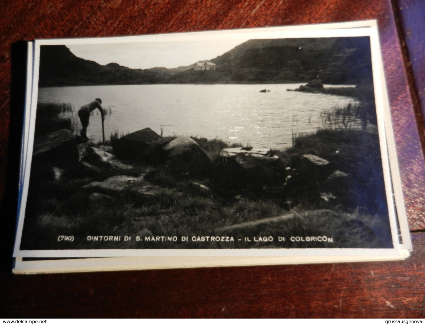 19828) S. MARTINO DI CASTROZZA LAGO COLBRICON NON VIAGGIATA 1940 CIRCA - Trento