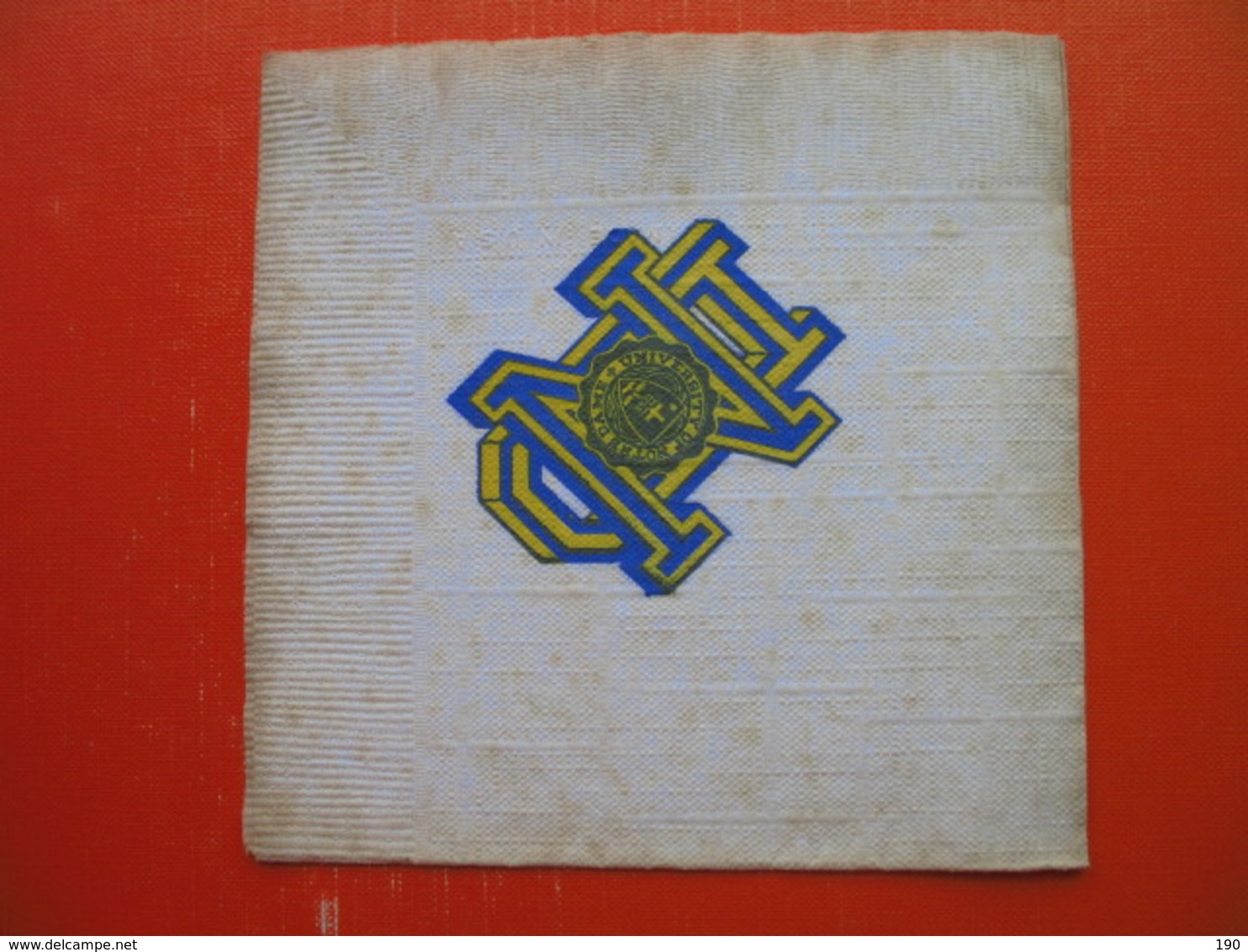 Paper Napkin.UNIVERSITY NOTRE DAME - Werbeservietten