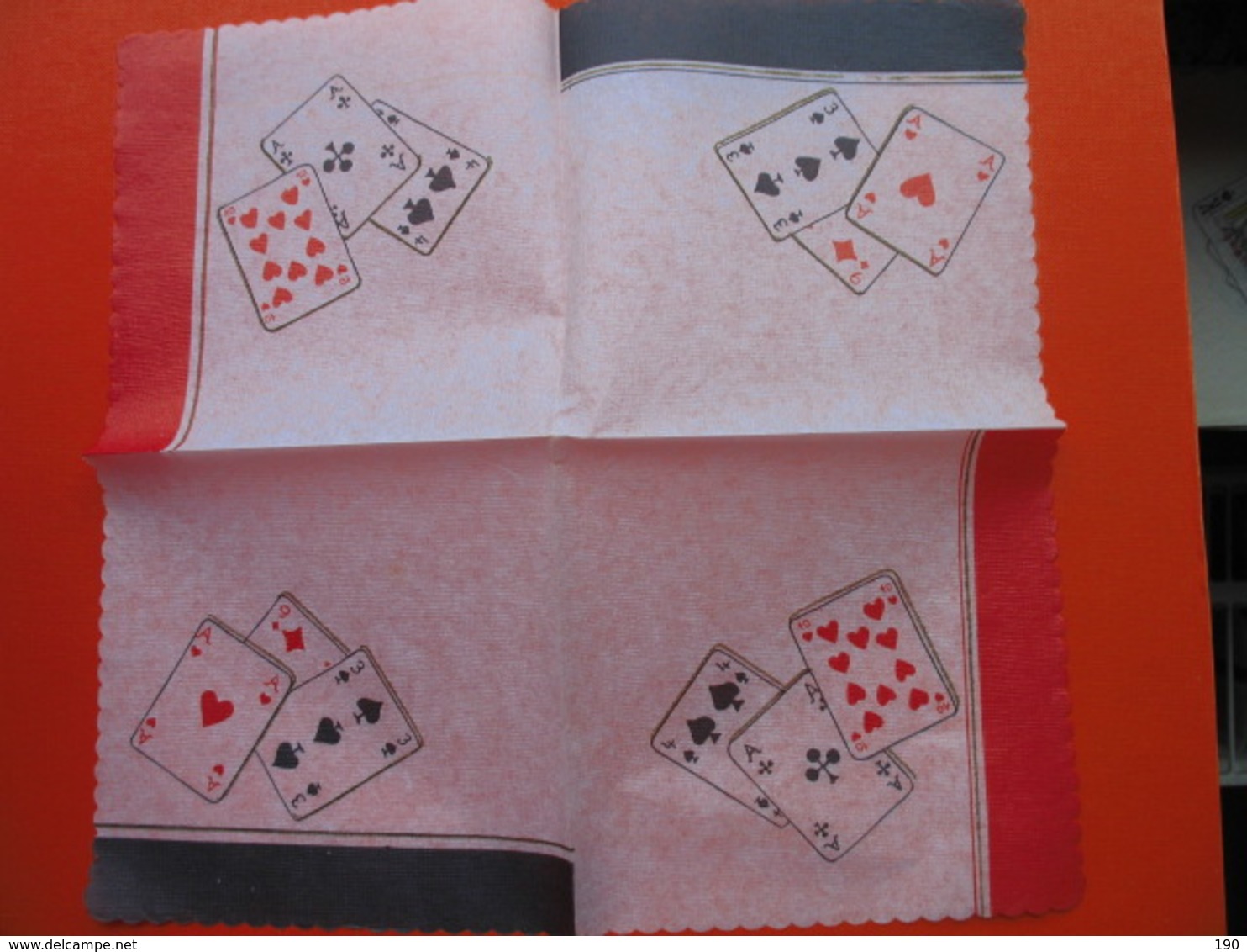 3 Old Paper Napkins.Cards - Werbeservietten