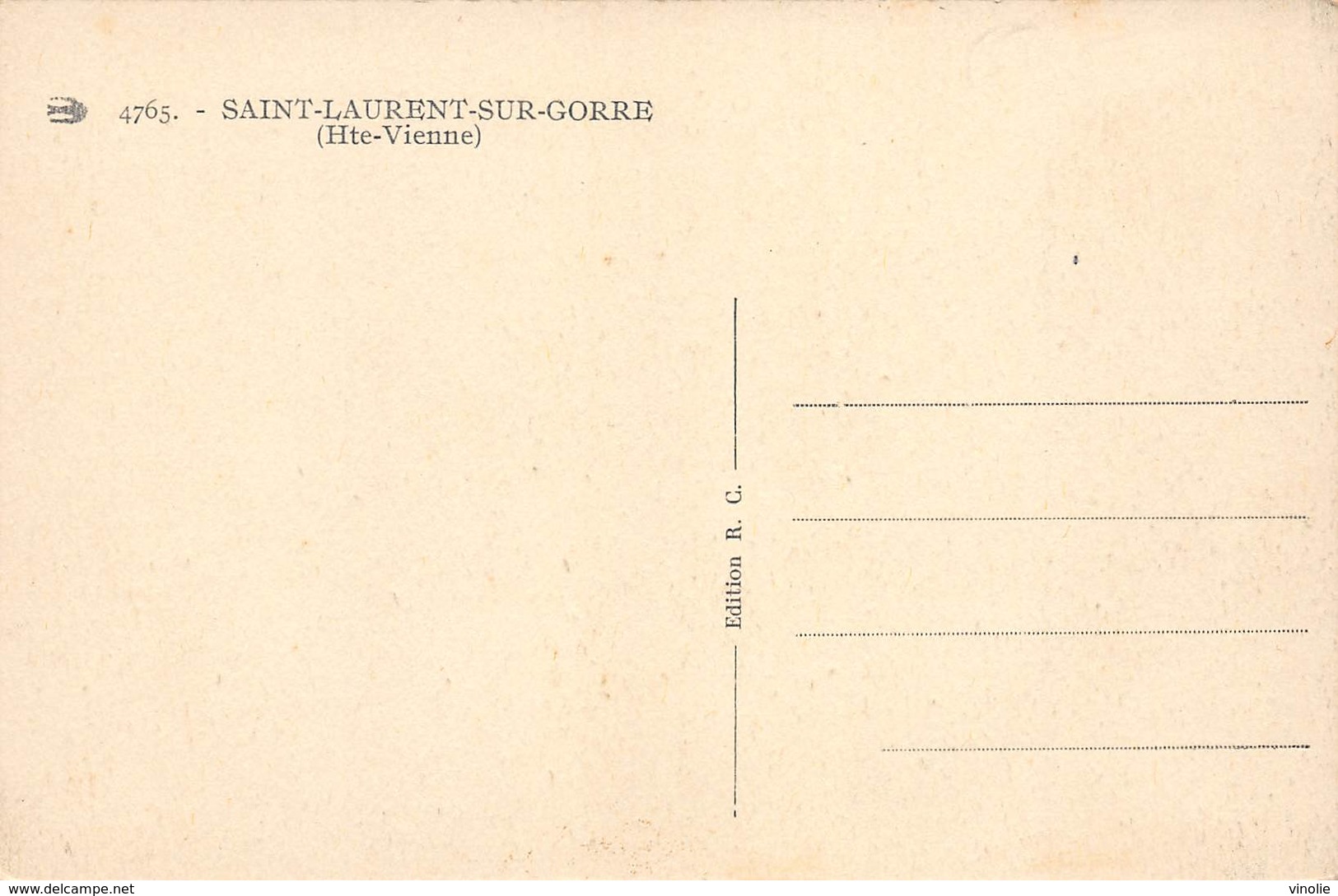 A-19-605 : SAINT-LAURENT DE GORRE. - Saint Laurent Sur Gorre