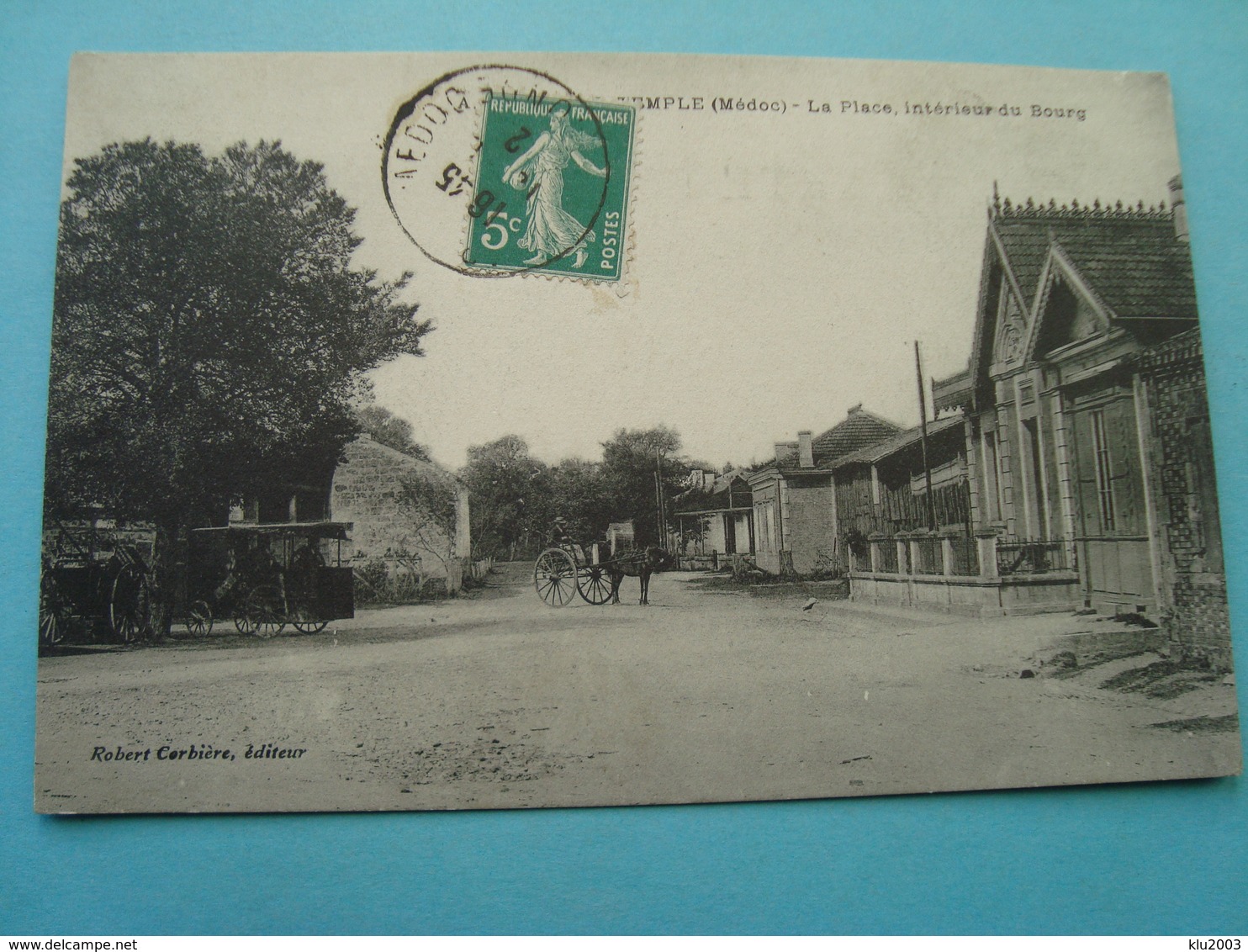 33 - Bordeaux - Le Temple - La Place Intérieure Du Bourg - 1912 - Autres & Non Classés