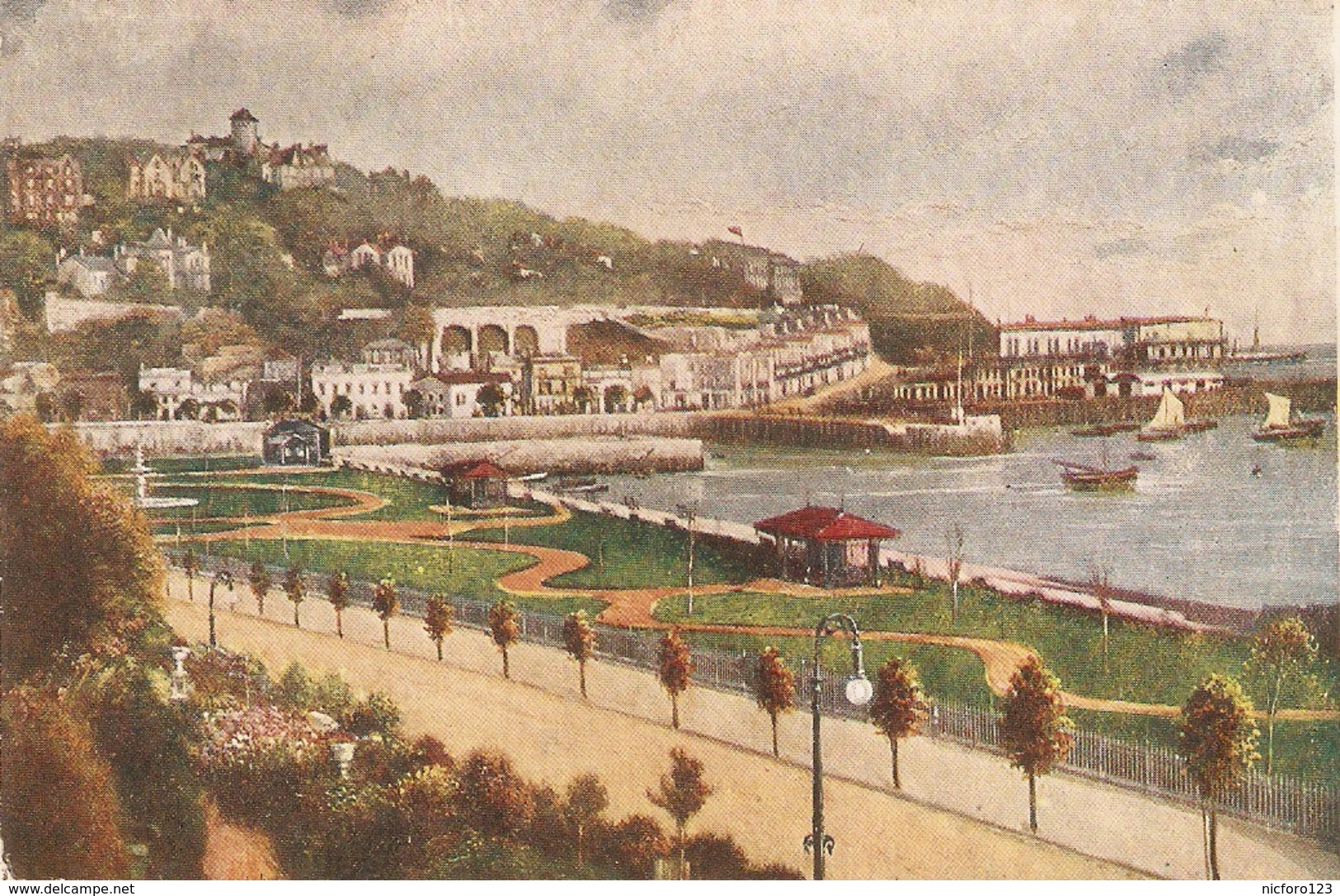 " Torquay. Terrace Walk And Princess Gardens" Tuck Oilette PC # 788 - Tuck, Raphael