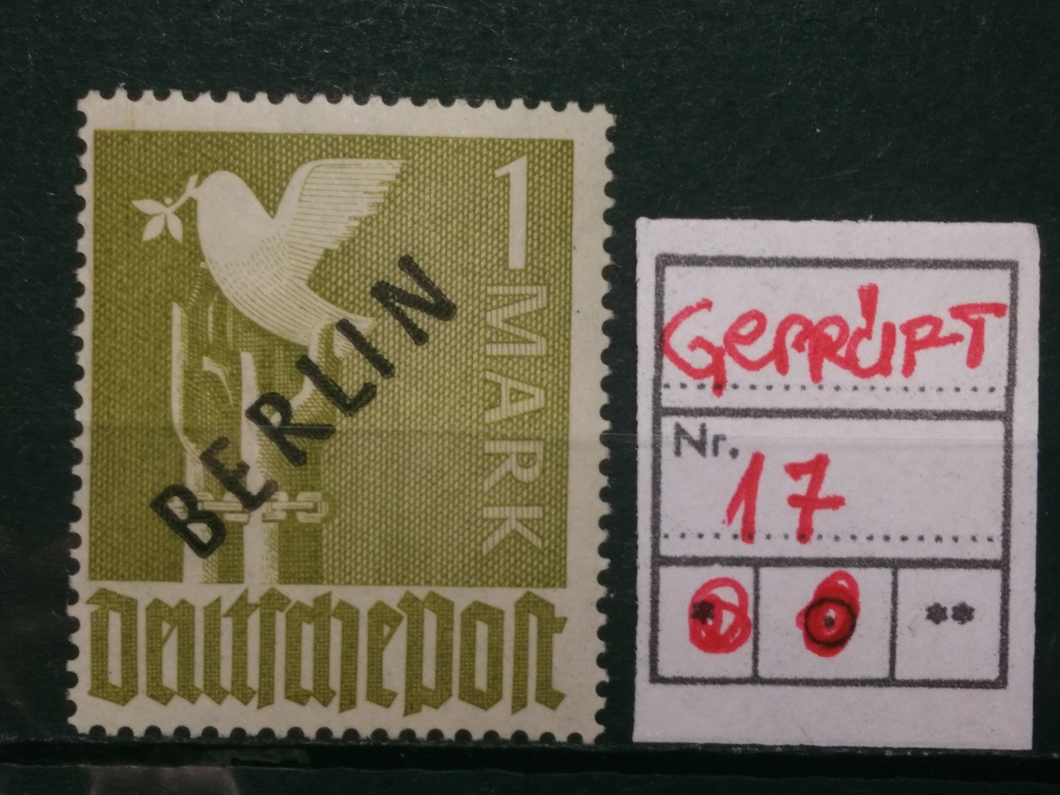 Berlin Gemeinschaftausgabe Nr.17 ** Geprüft MNH - Nuovi