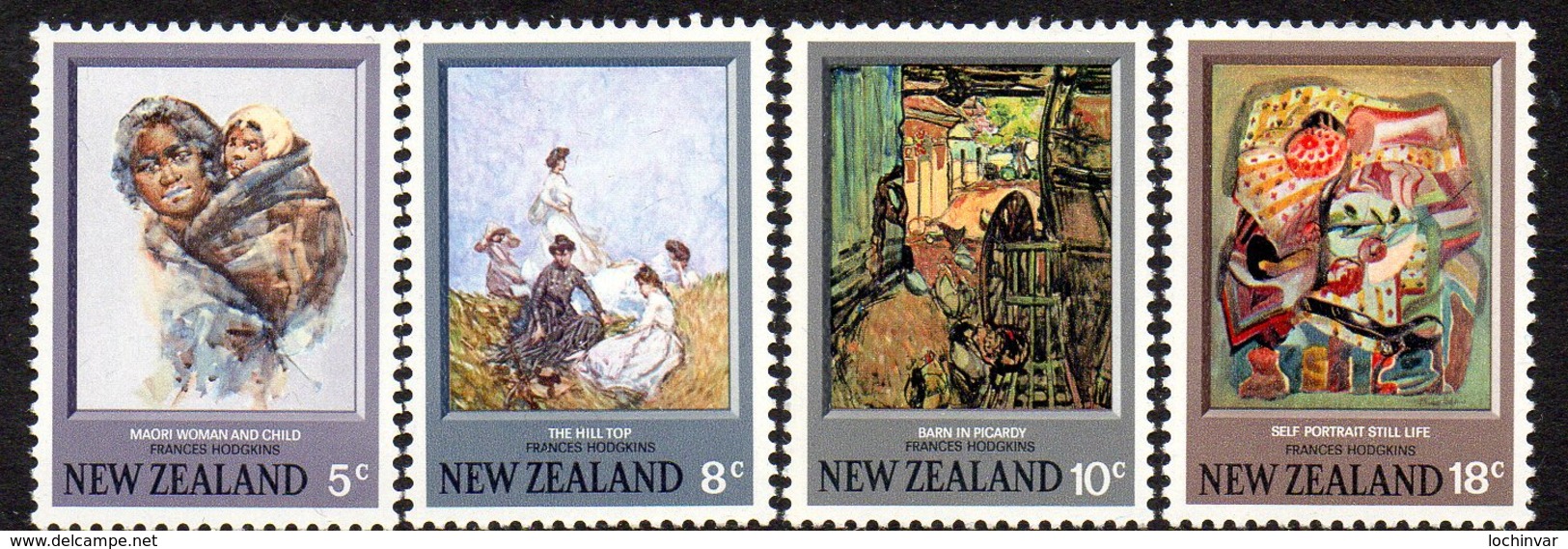 NEW ZEALAND, 1973 PAINTINGS 4 MNH - Unused Stamps