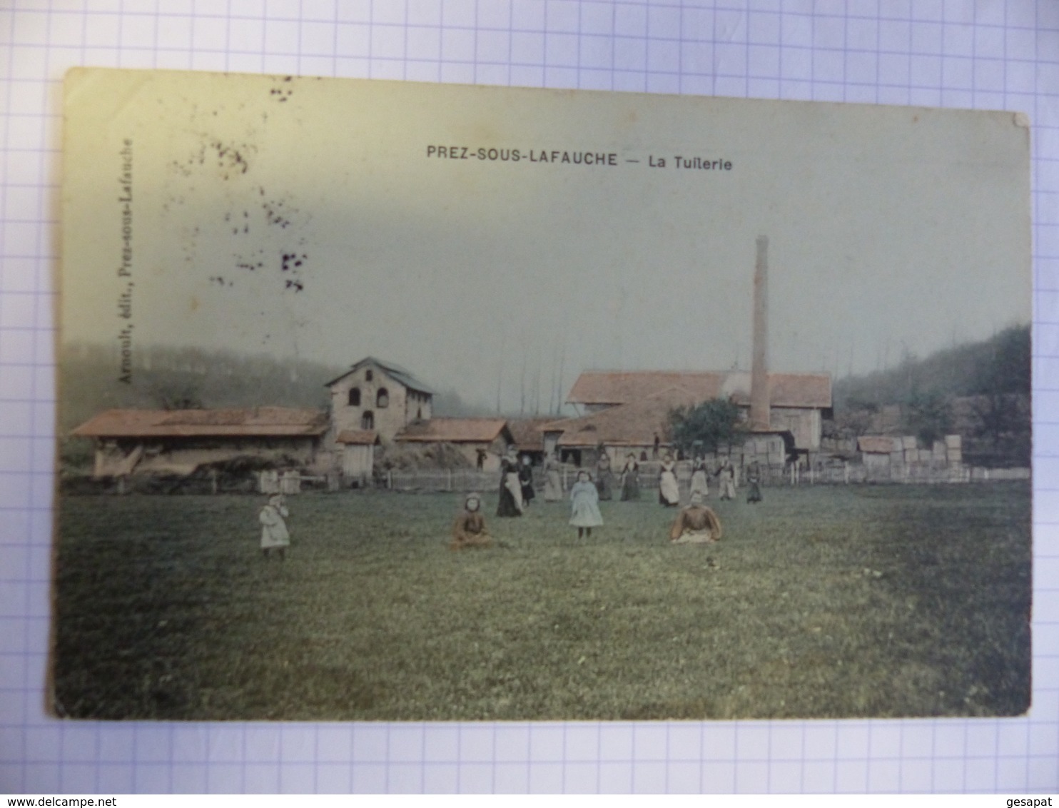 PREZ SOUS LAFAUCHE LA TUILERIE COLORISEE ECRITE TIMBREE 1910 - Other & Unclassified