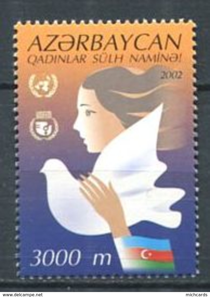 242 AZERBAIDJAN 2002 - Yvert 452 - UNIFEM Colombe Drapeau - Neuf ** (MNH) Sans Trace De Charniere - Azerbaïdjan