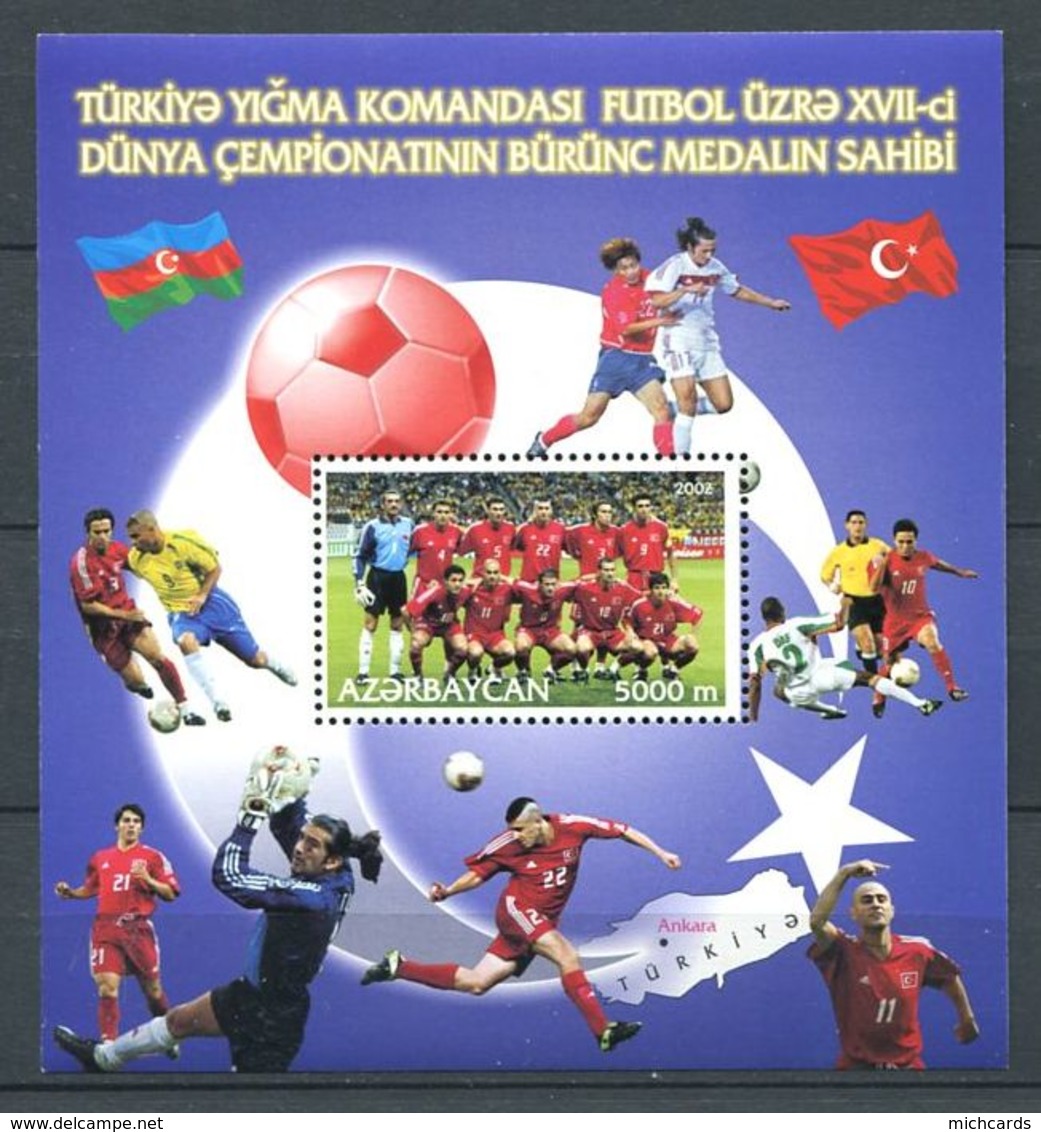 242 AZERBAIDJAN 2003 - Yvert BF 56 - Coupe Du Monde Football - Neuf ** (MNH) Sans Trace De Charniere - Azerbaïdjan