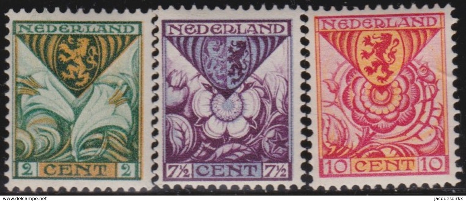 Nederland      .    NVPH    .   166/168      .   *     .      Ongebruikt      .   /   .  Mint-hinged - Ongebruikt