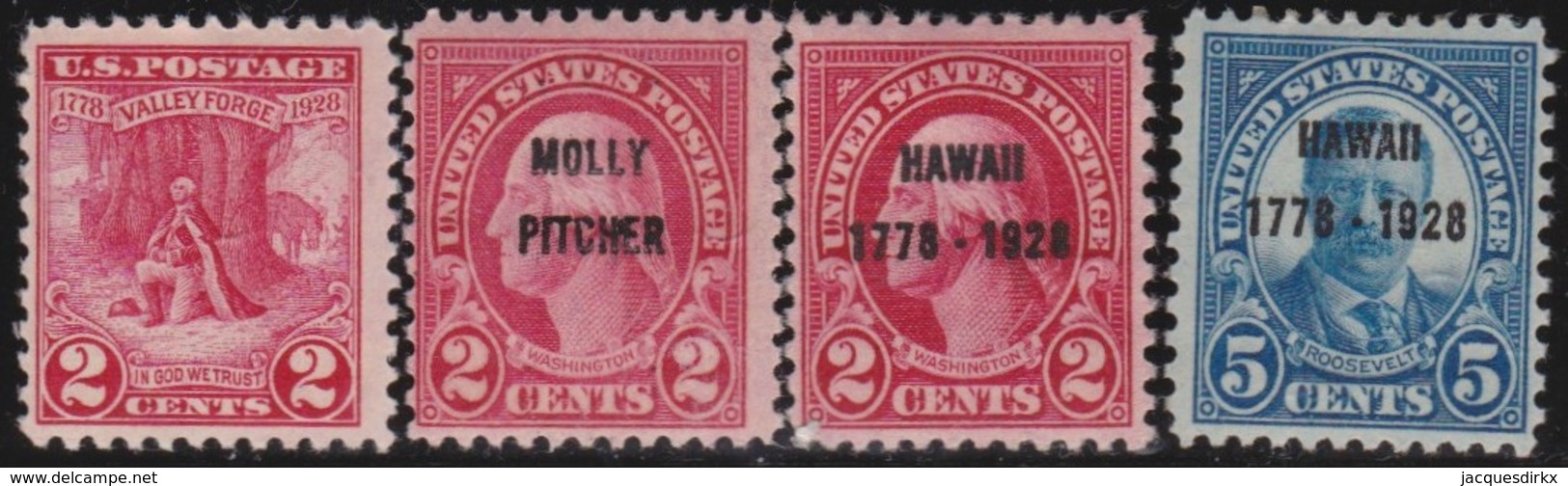 USA      .    Yvert      .   274/278       .       *     .      Ongebruikt      .   /   .  Mint-hinged - Ungebraucht