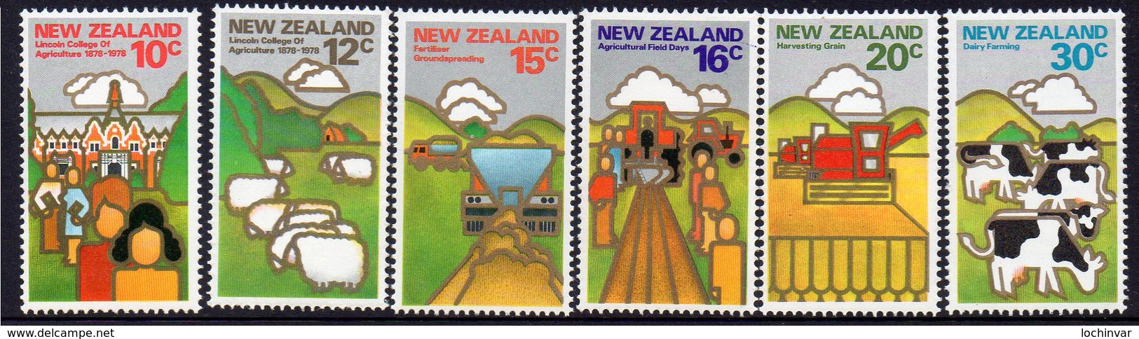 NEW ZEALAND, 1978 FARMING 6 MNH - Unused Stamps