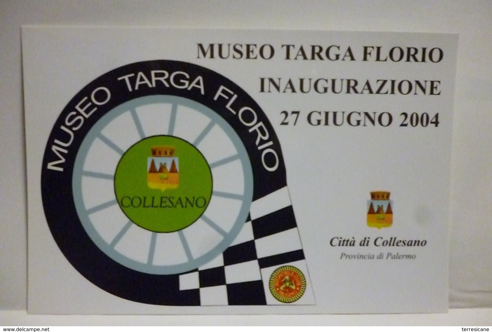MUSEO TARGA FLORIO COLLESANO ANNULLO AFFRANCATURA VARZI NON VIAGGIATA RRR - Inaugurations