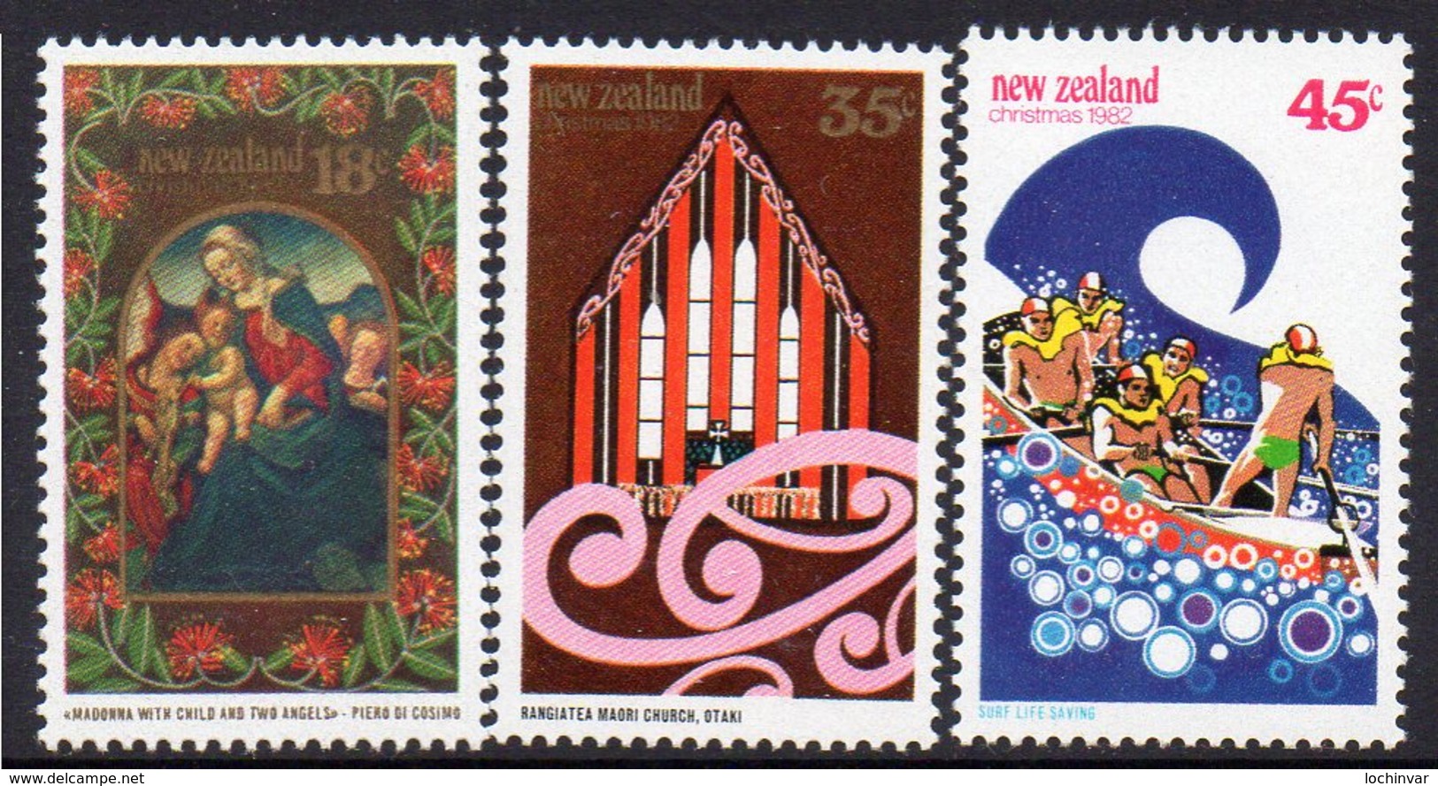 NEW ZEALAND, 1982 XMAS 3 MNH - Unused Stamps