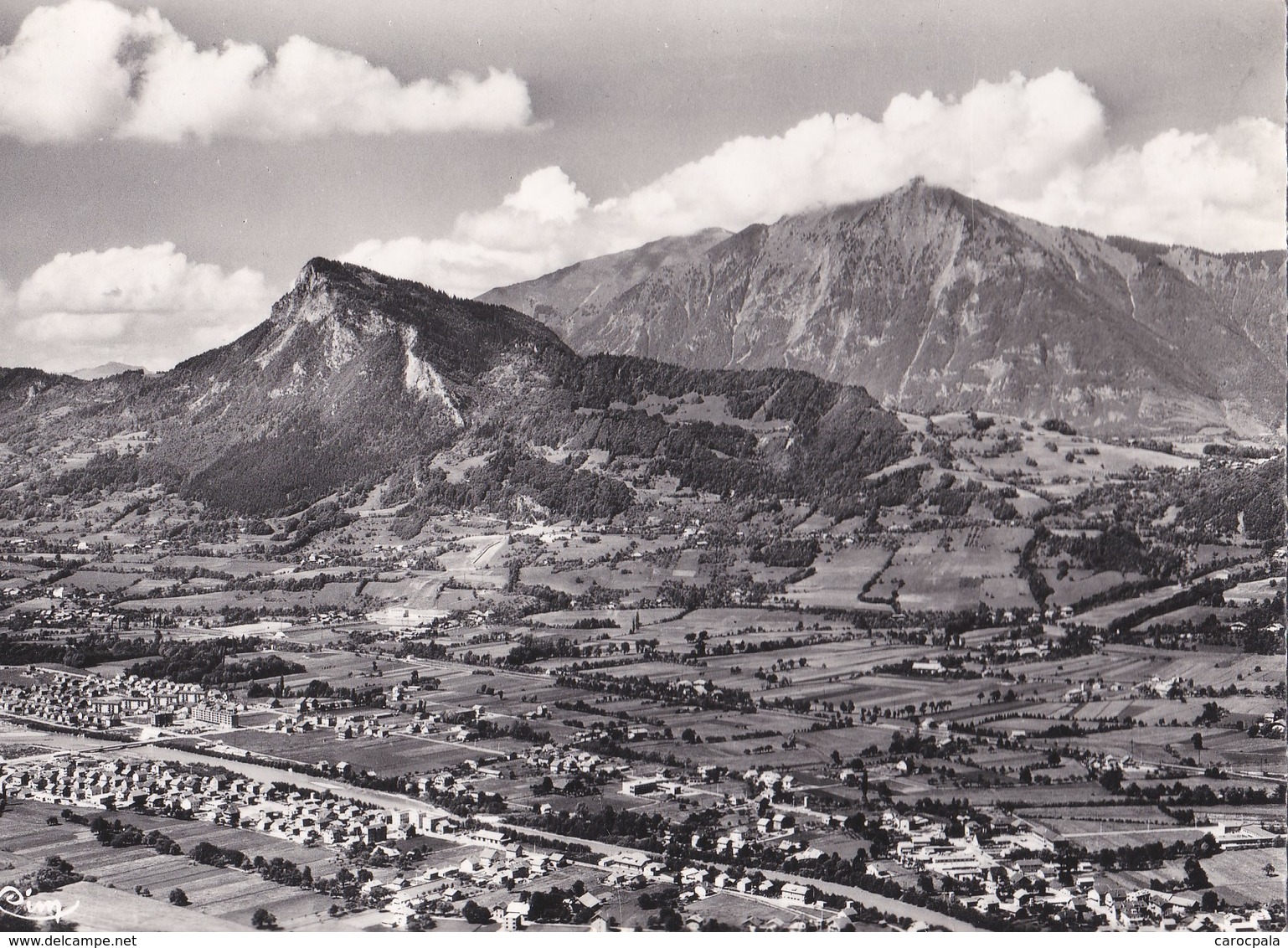 Carte 1950 CLUSES / MESSY SARDAGNE / VUE AERIENNE - Cluses