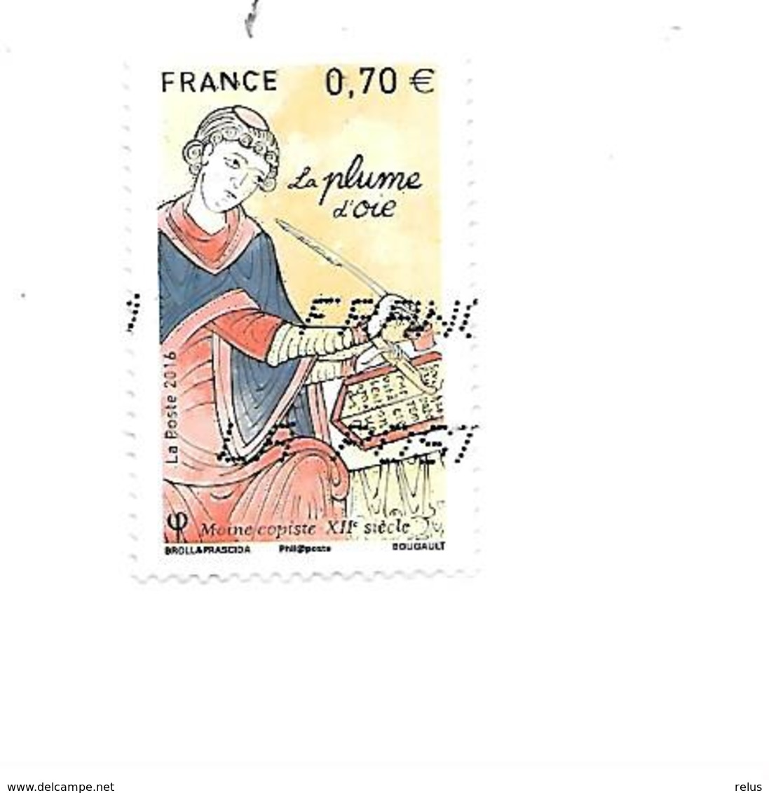 Les Plumes D'écriture La Plume D'oie 5100 Oblitéré 2016 - Used Stamps