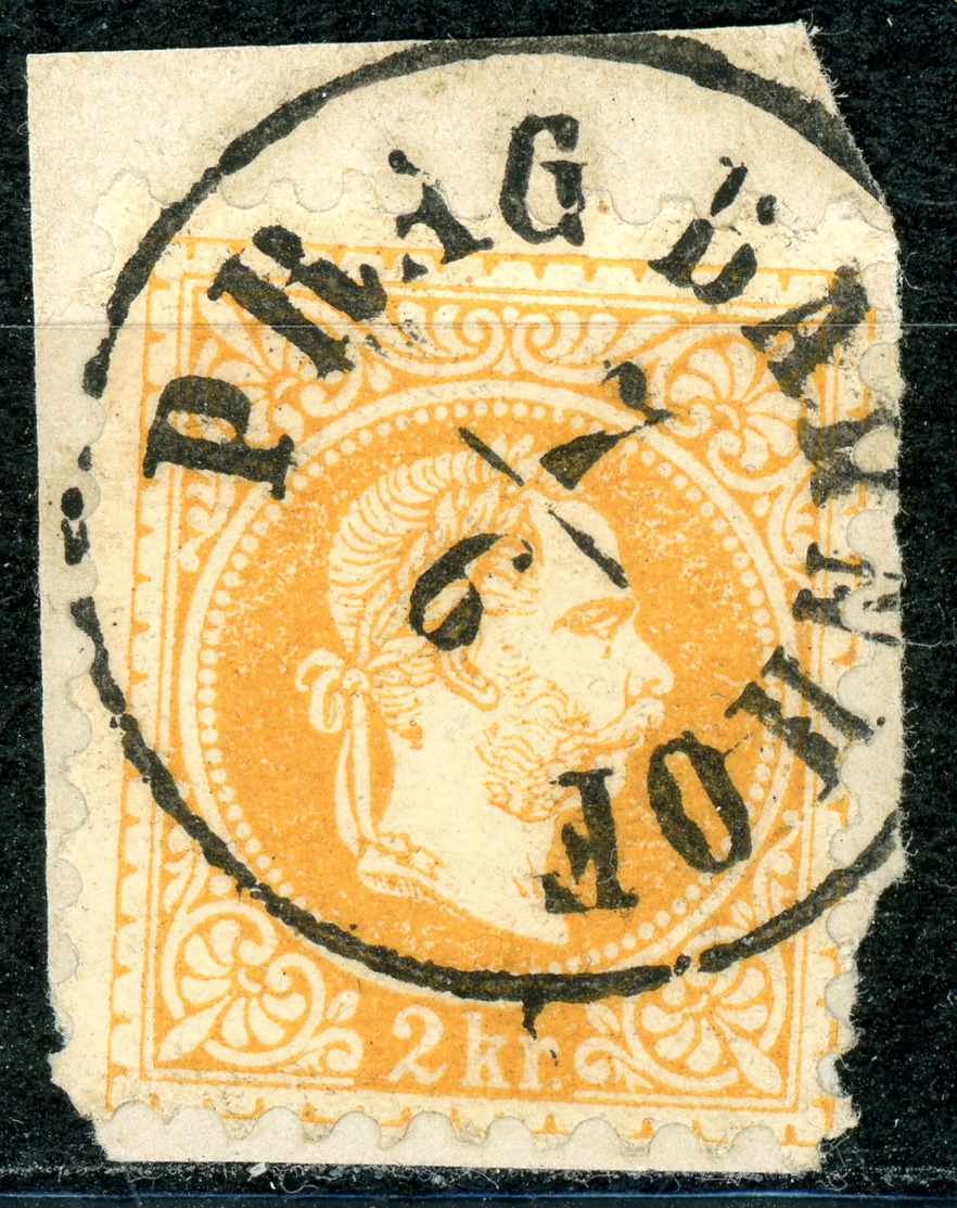 Nr. 35 I Vollstampel "PRAG BAHNHOF" Briefstück - Gebraucht