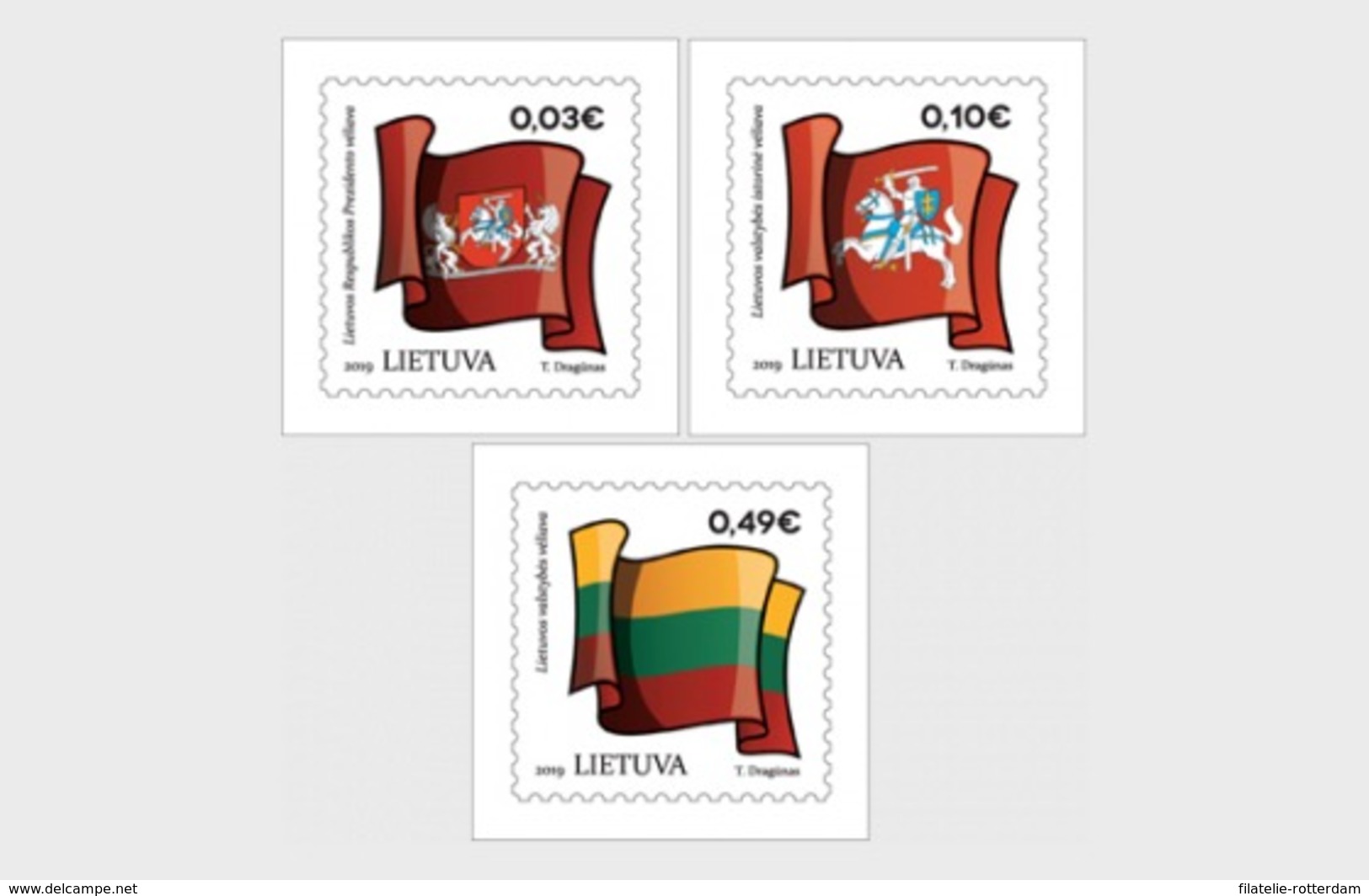 Litouwen / Lithuania - Postfris / MNH - Complete Set Vlaggen 2019 - Litouwen