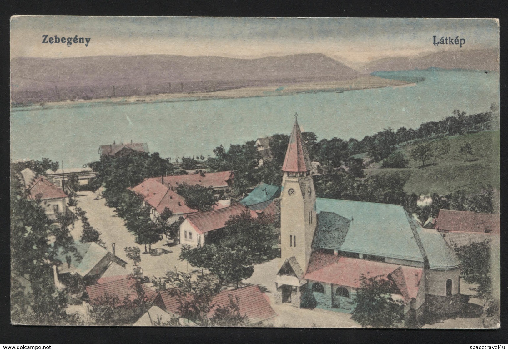 HUNGARY - Zebegény,village In Pest County - View Of The Danube-VINTAGE POSTCARD,1917(APAT#22) - Hungary