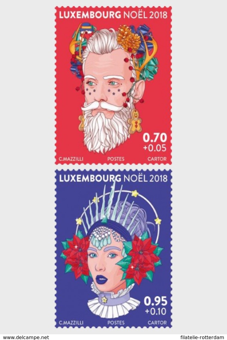 Luxemburg / Luxembourg - Postfris / MNH - Complete Set Kerstmis 2018 - Ongebruikt