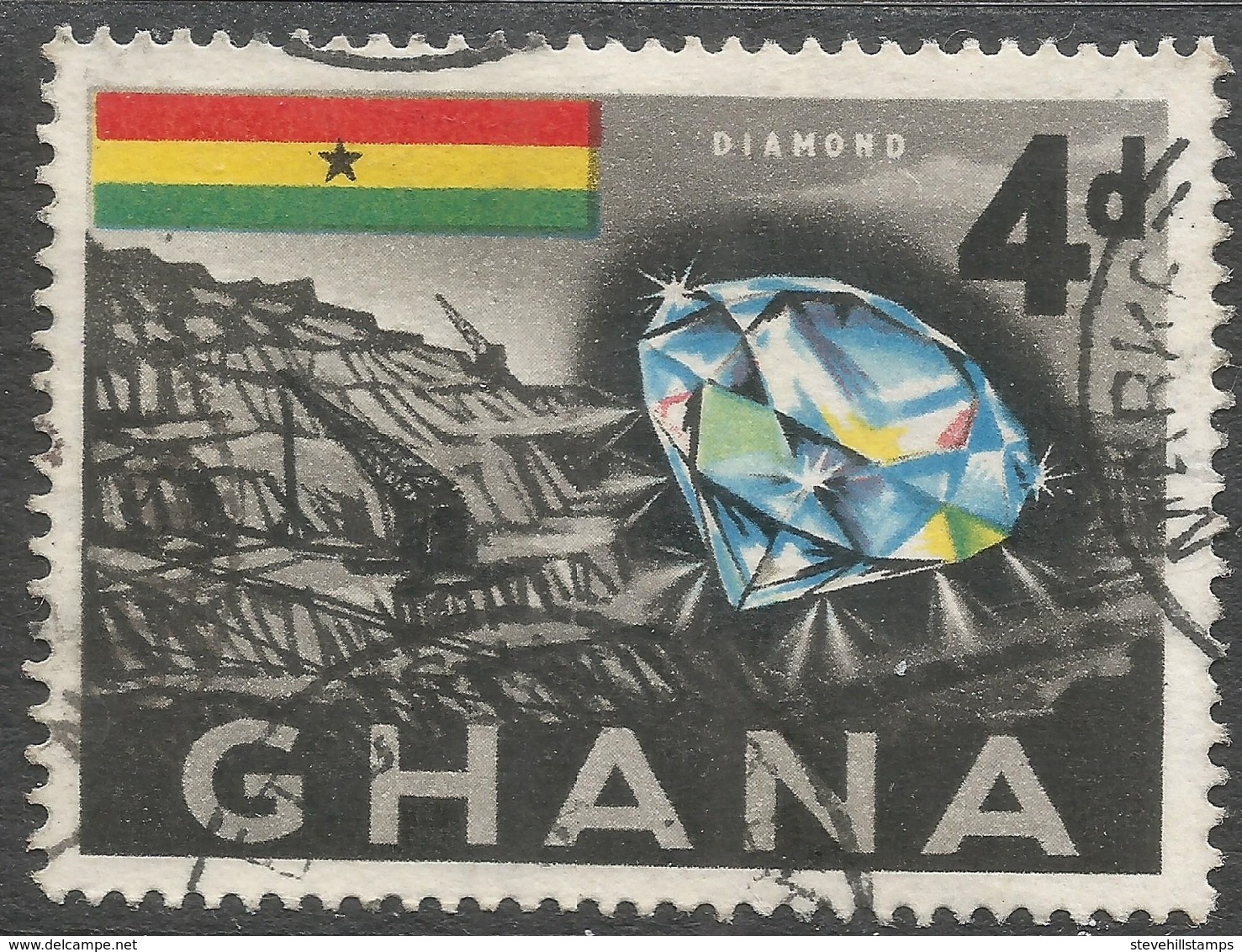 Ghana. 1959-61 Definitives. 4d Used. SG 219 - Ghana (1957-...)