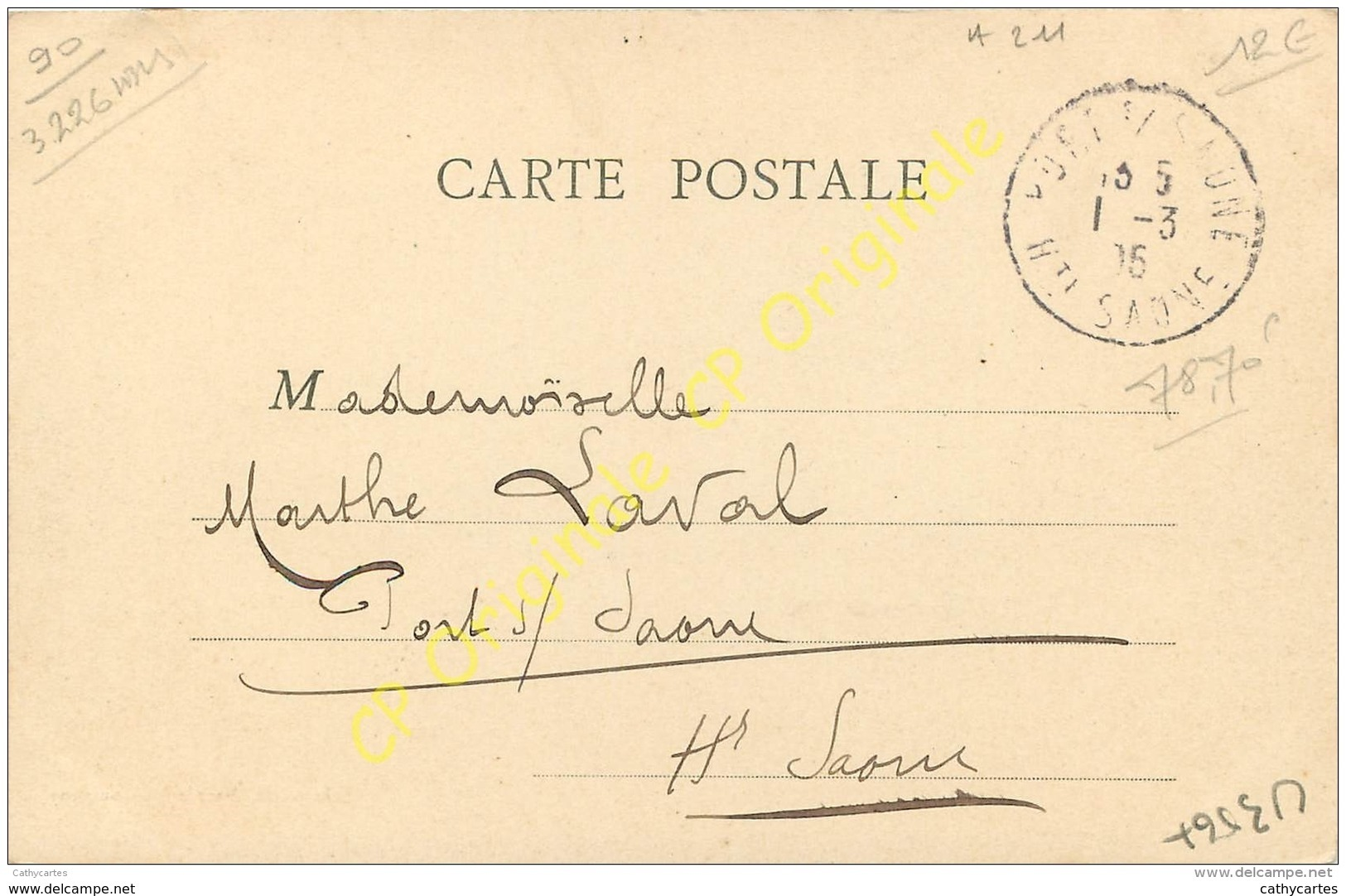 90. GIROMAGNY . Mairie .  CPA Animée . - Giromagny