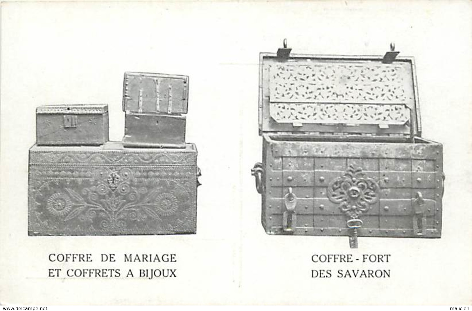 -ref-A975- Architecture - Meubles - Coffres De Mariage - A Bijoux - Coffre Fort Des Savaron - Architecte - Architectes - - Autres & Non Classés